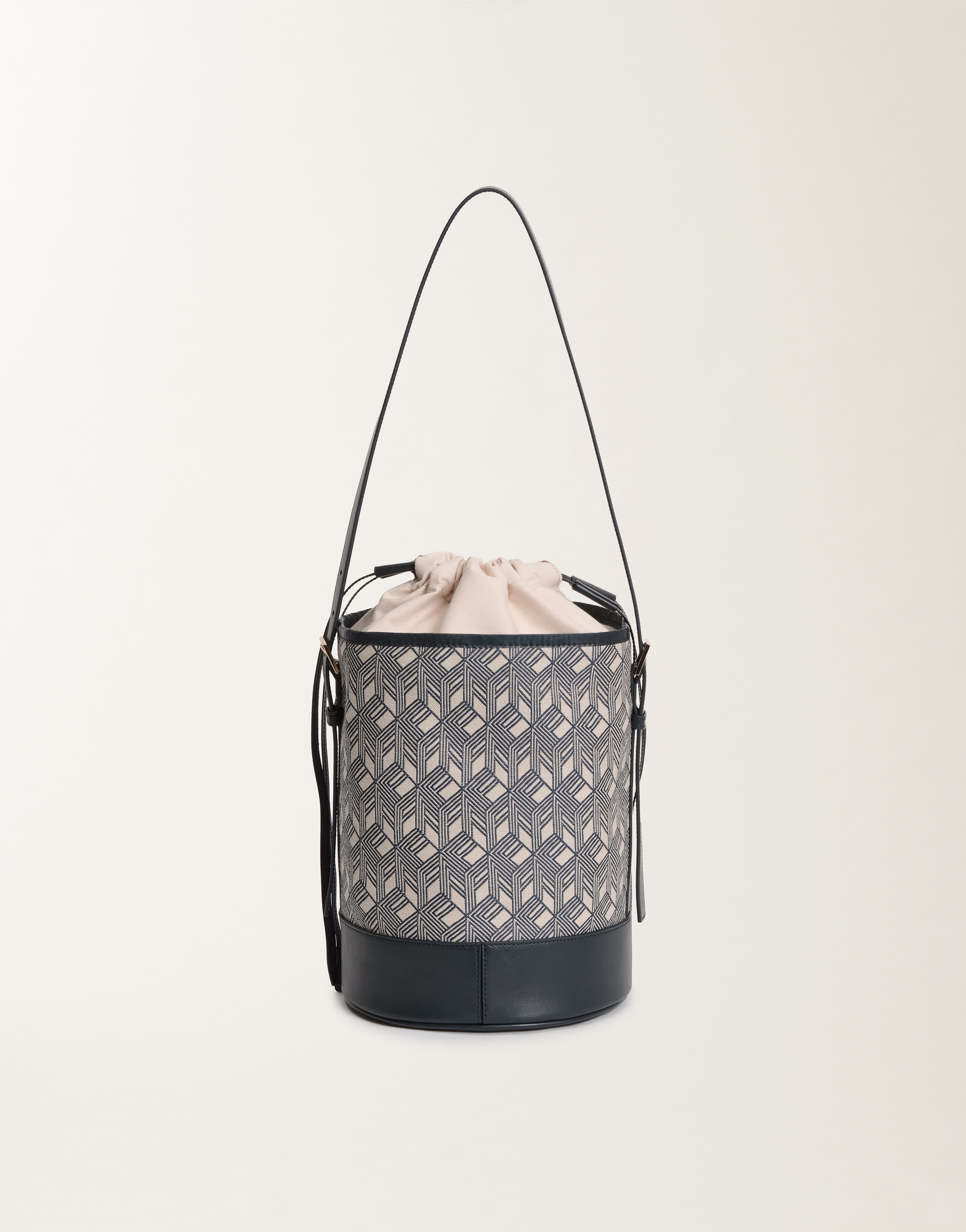 Fabiana Filippi Jacquard Bucket Bag In Blue