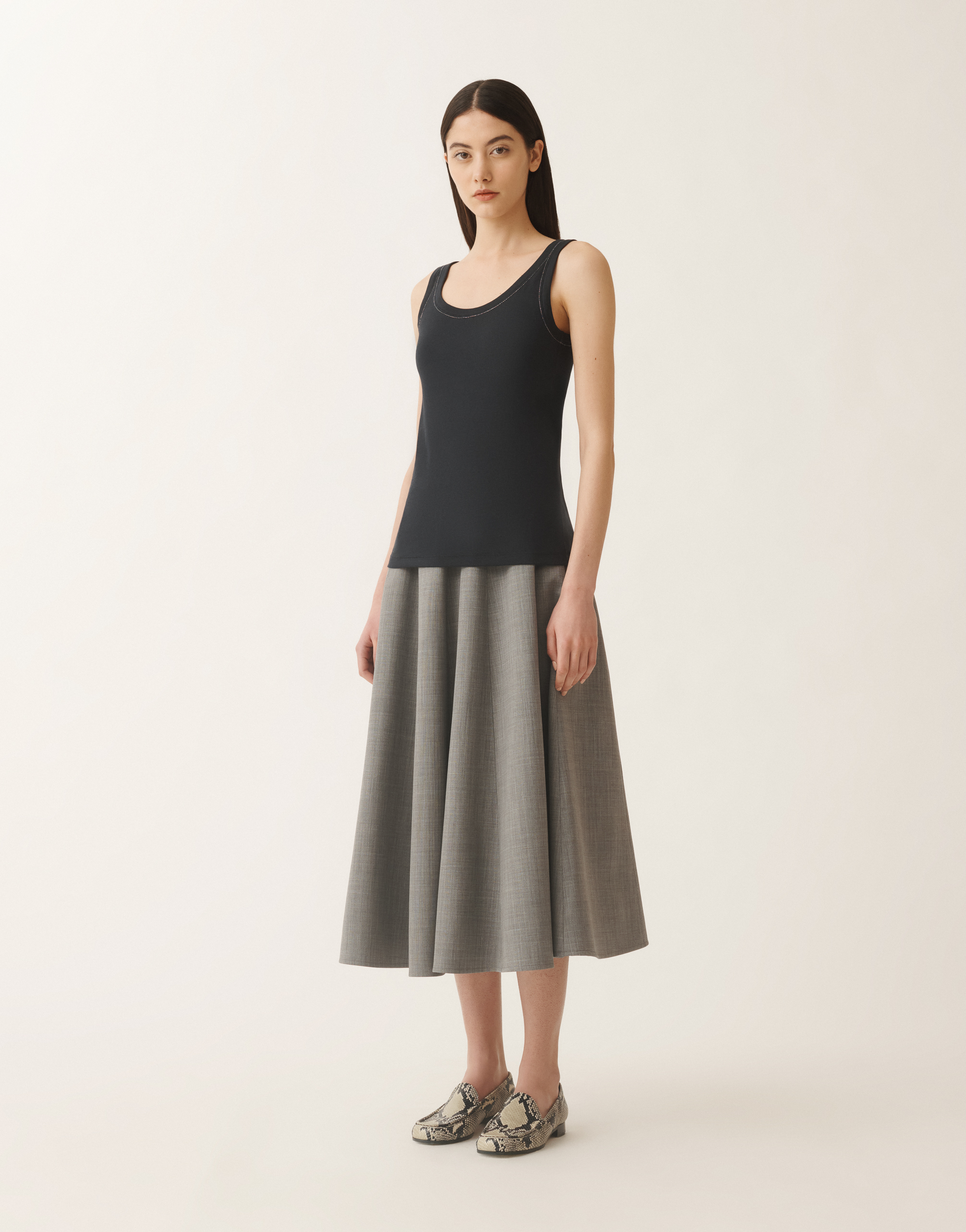 Shop Fabiana Filippi Jersey Vest Top In Blue