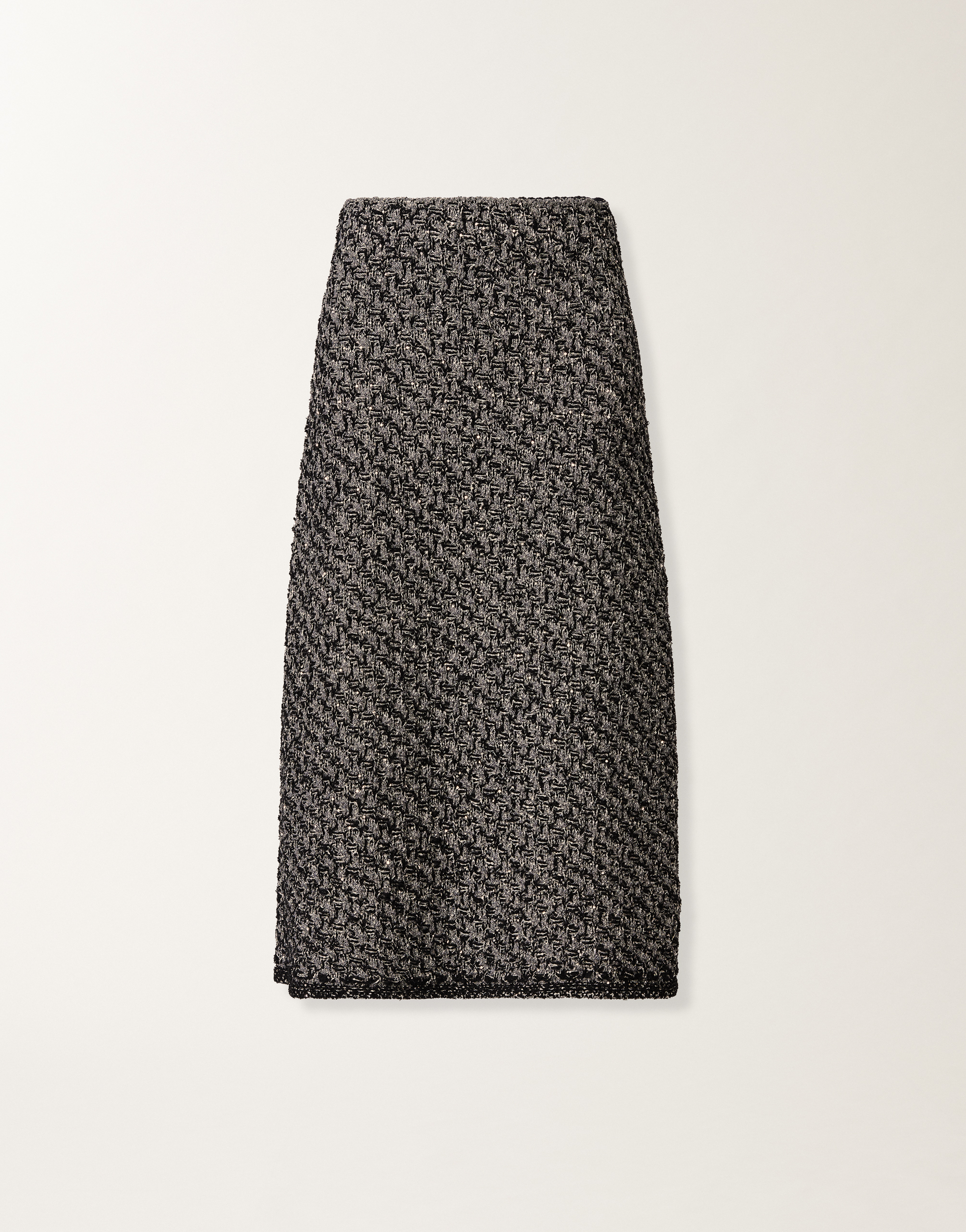 レディースTweed skirt with a denim effect and midnight blue