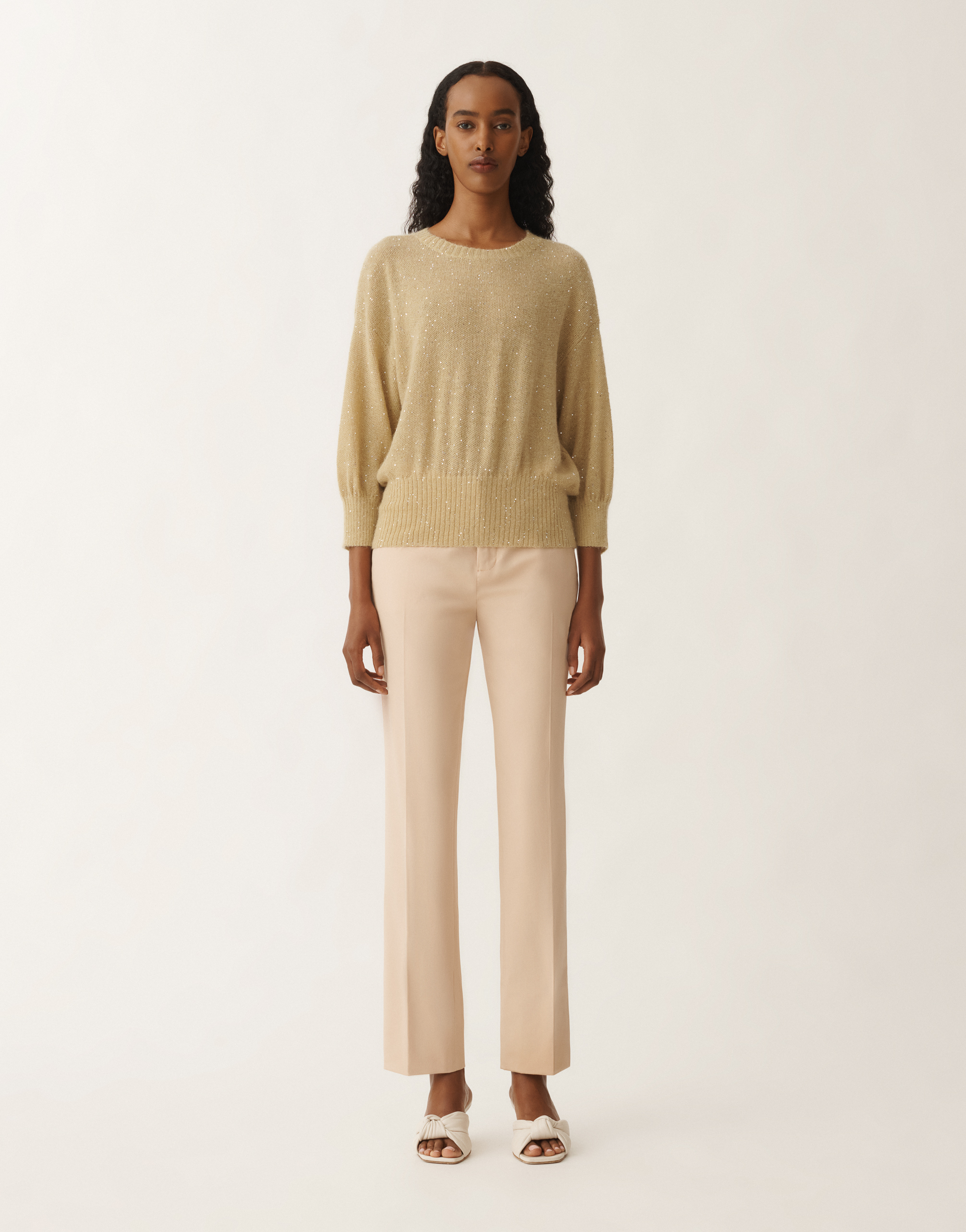 Fabiana Filippi Mohair Sweater In Yellow
