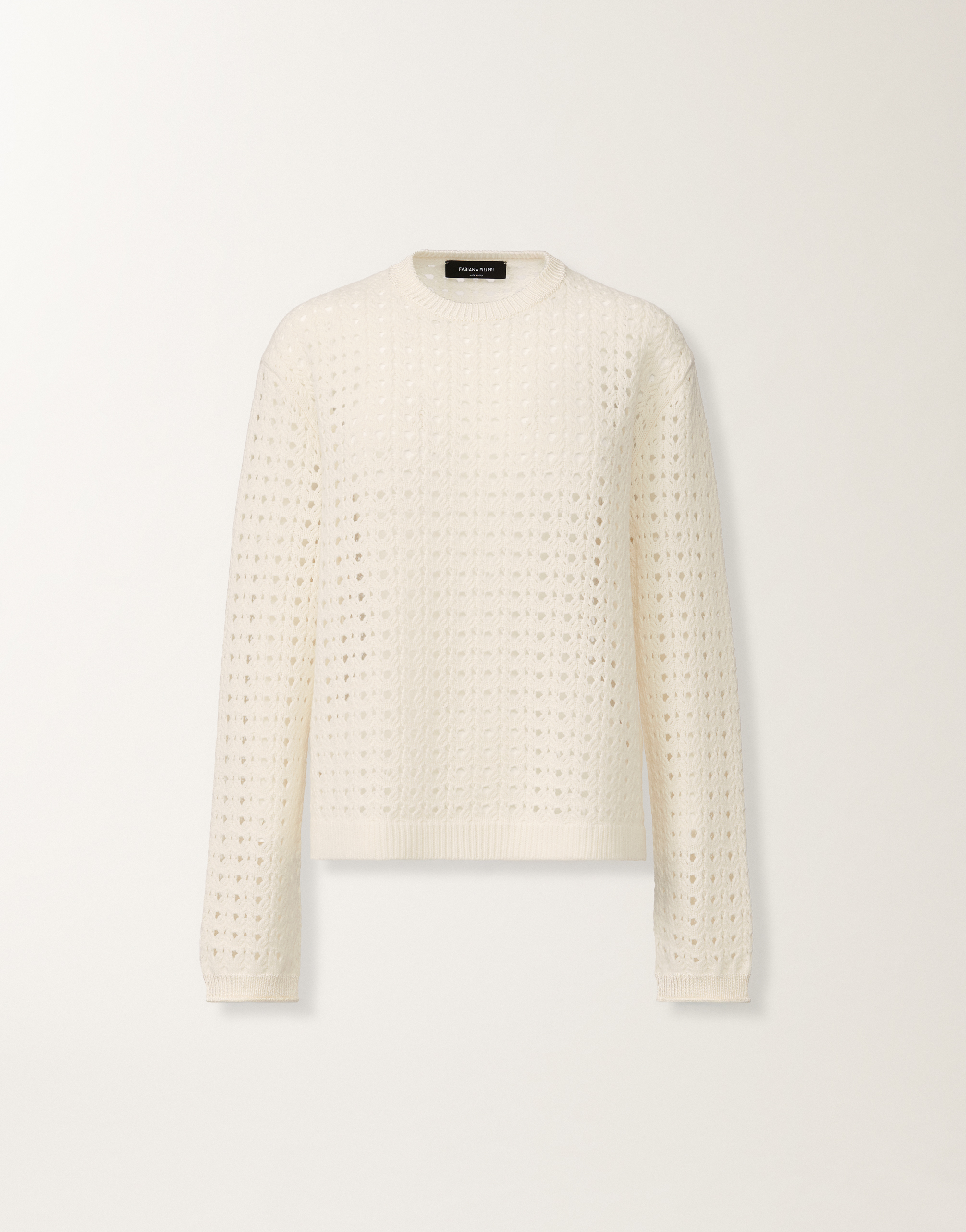 FABINA FILIPPI シルク カシミヤ ブレンド ニット Cashmere sweater, raffia for Women | Fabiana Filippi®