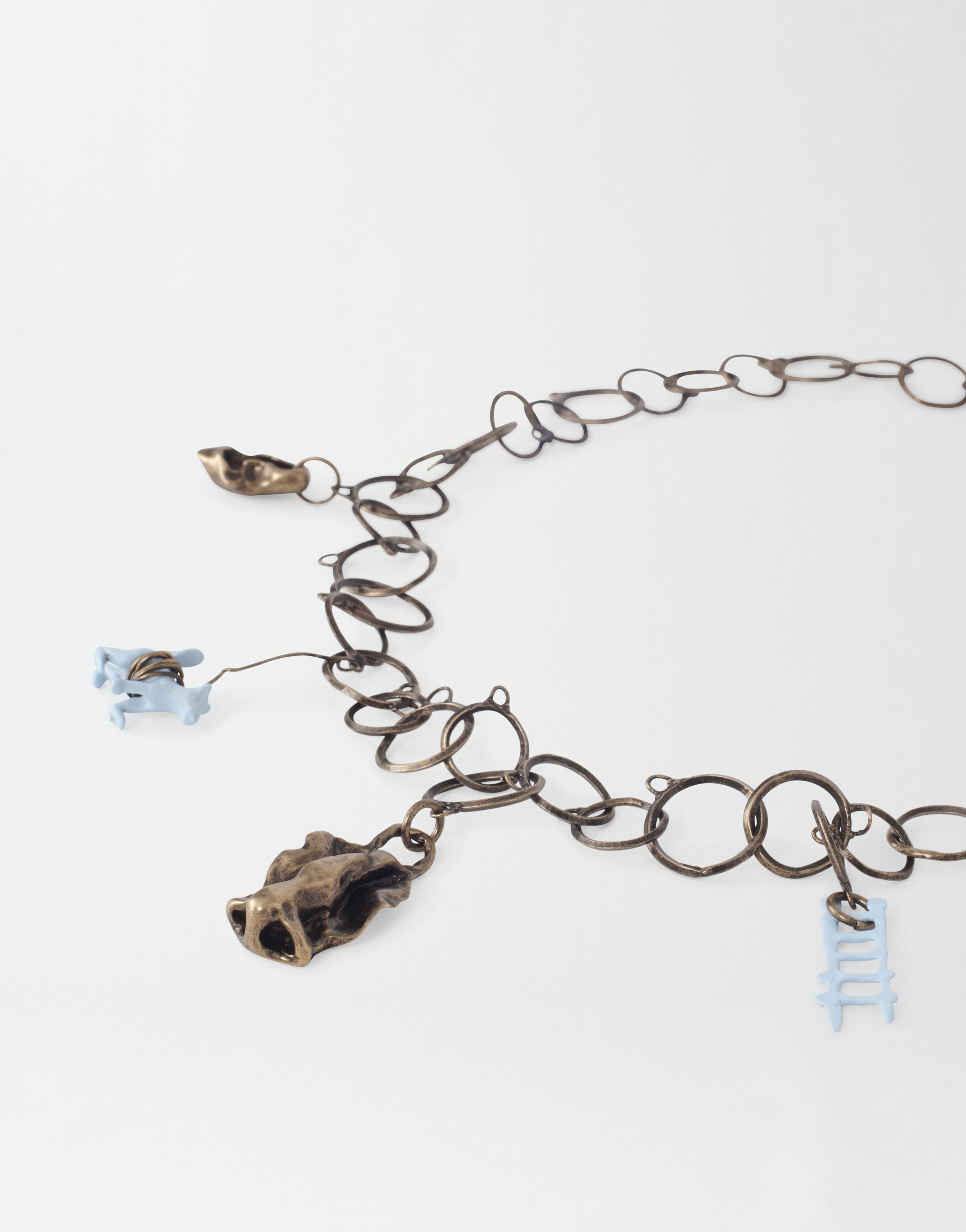 Shop Fabiana Filippi Eco Brass Pendant Chain Necklace In Gold