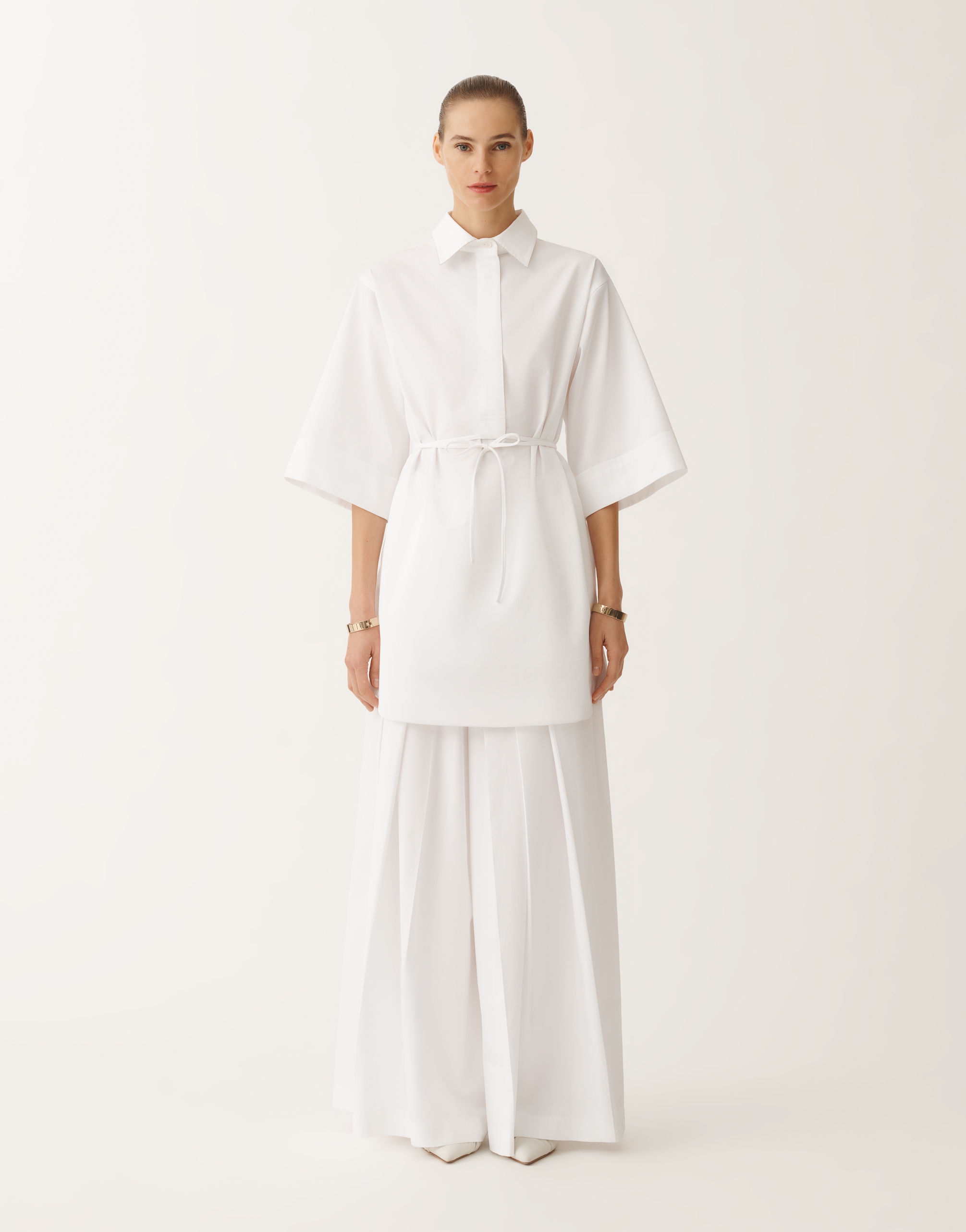 Fabiana Filippi Poplin Tunic In White