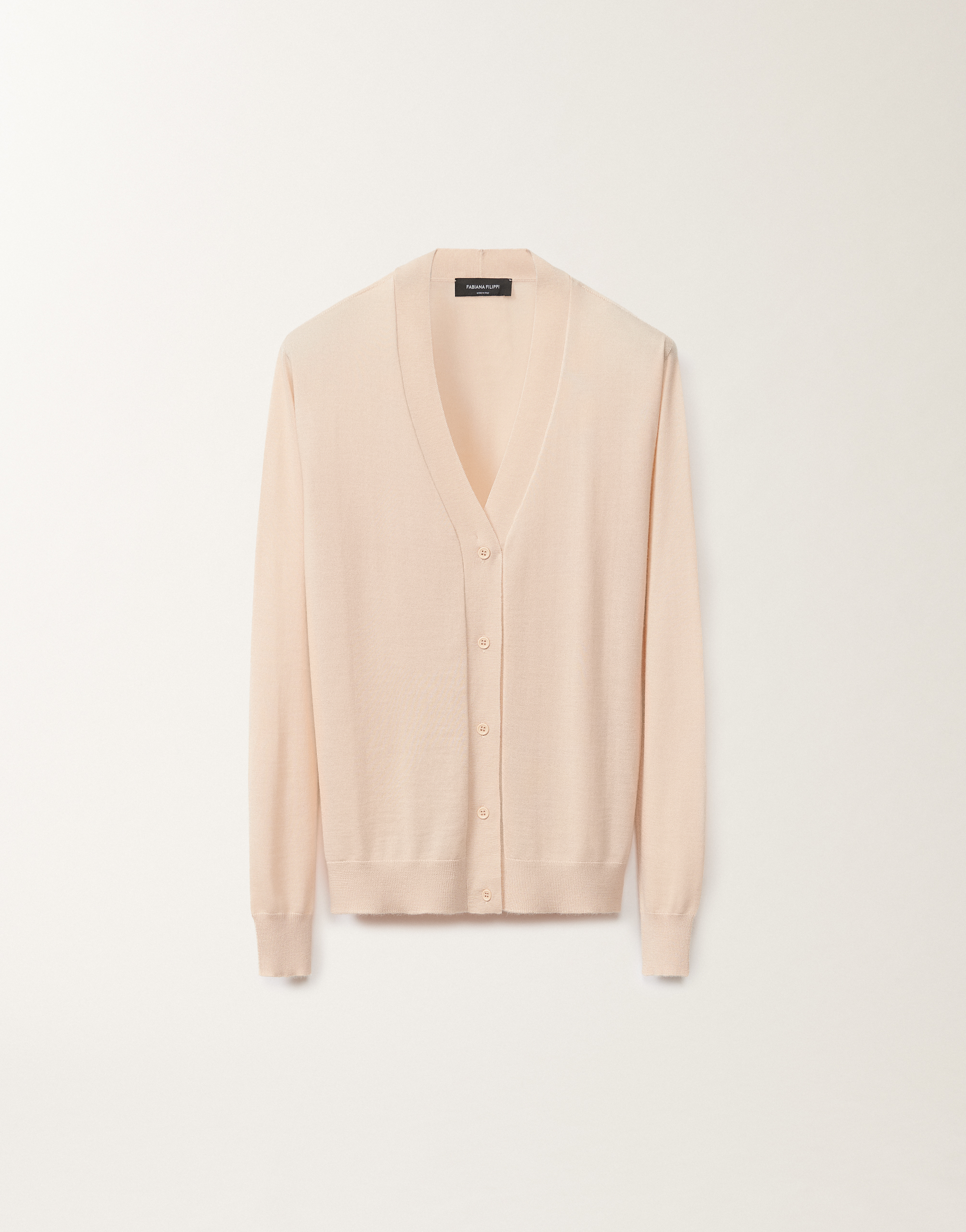 Fabiana Filippi Cashmere And Silk Cardigan In Pink