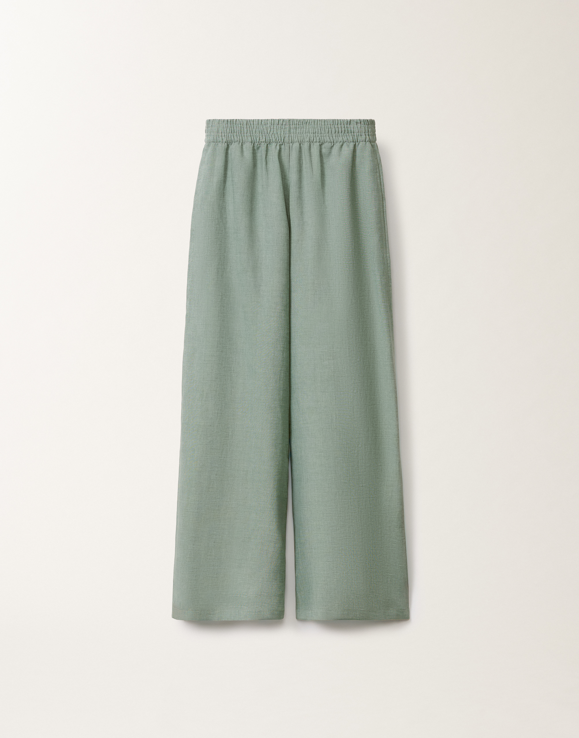 Fabiana Filippi Amelia Linen Canvas Trousers In Turquoise