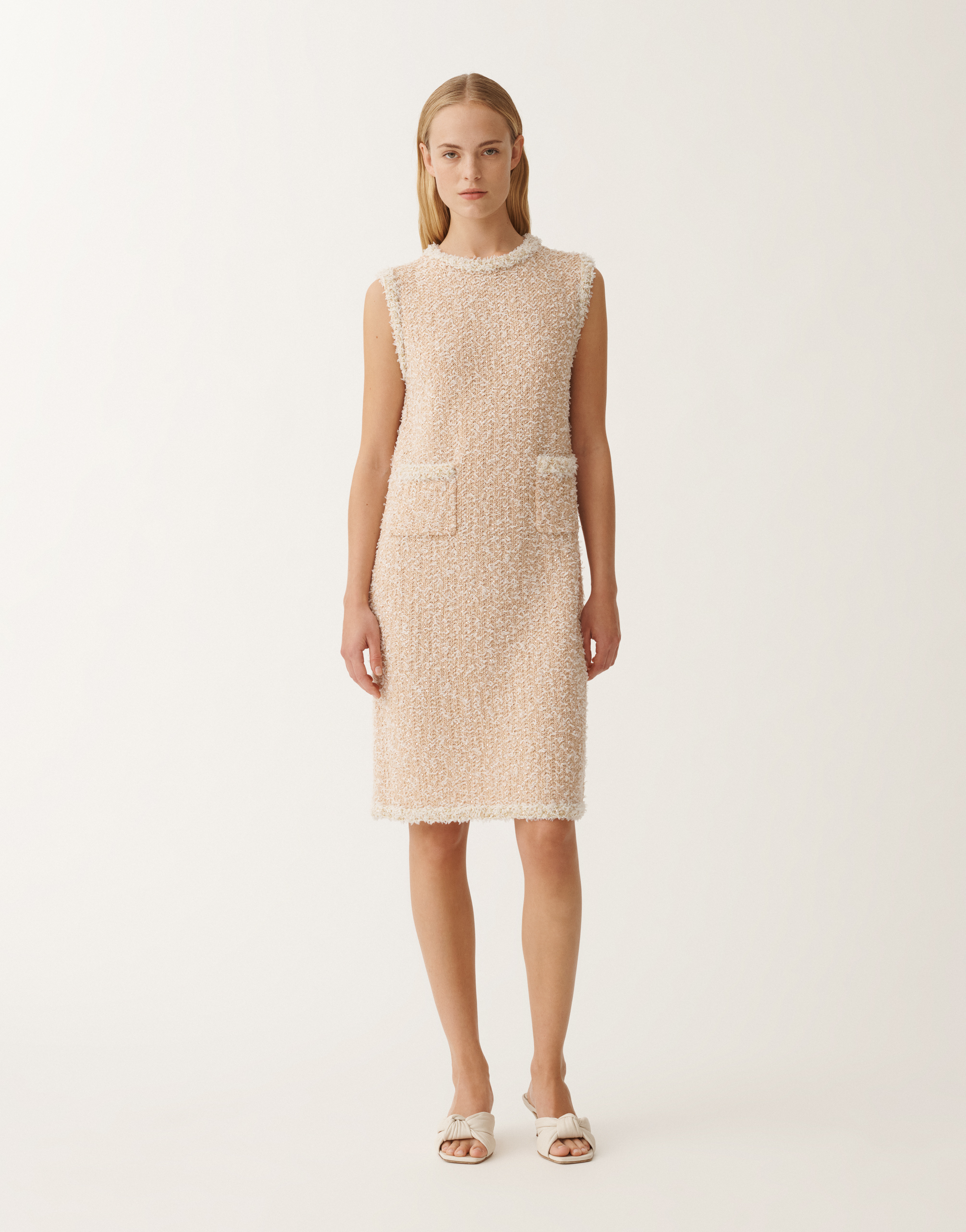 FABIANA FILIPPI TWEED-EFFECT MINI DRESS 