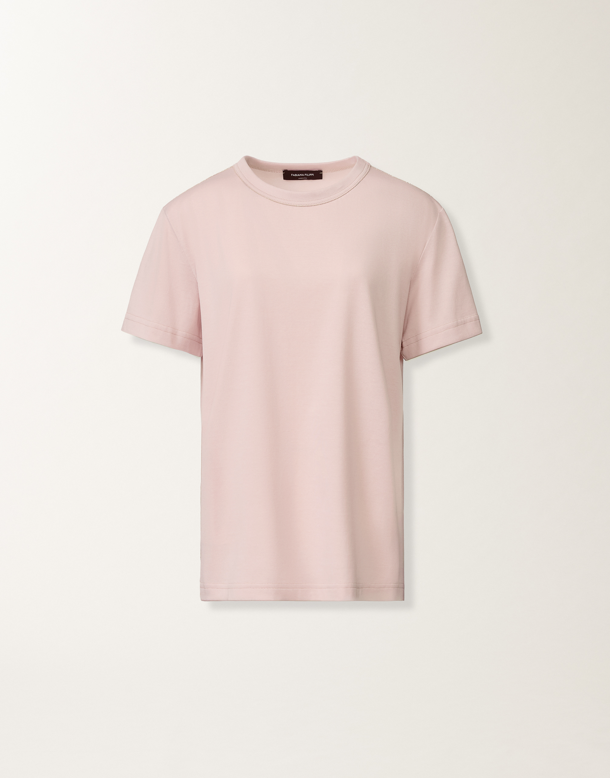 Lilac pink jersey T-shirt for Women | Fabiana Filippi®