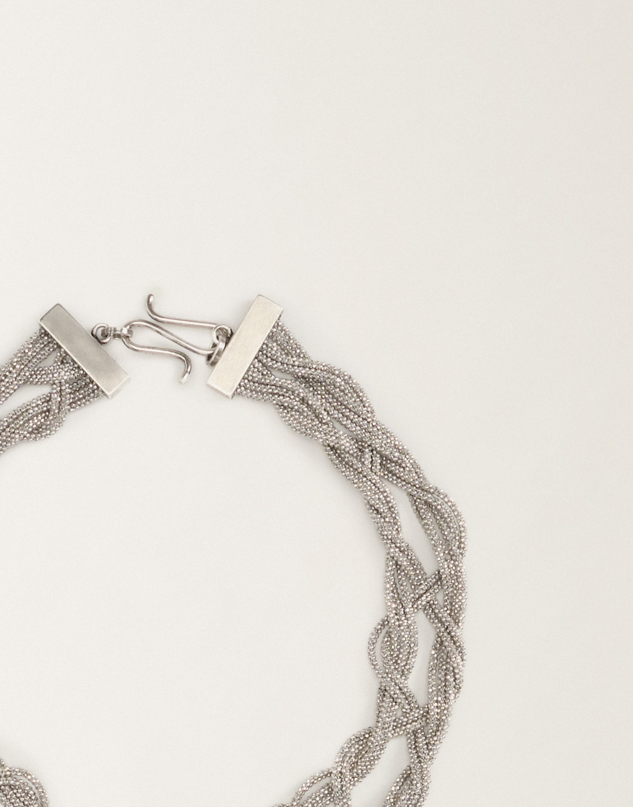 FABIANA FILIPPI DIAMOND WIRE CROCHET NECKLACE