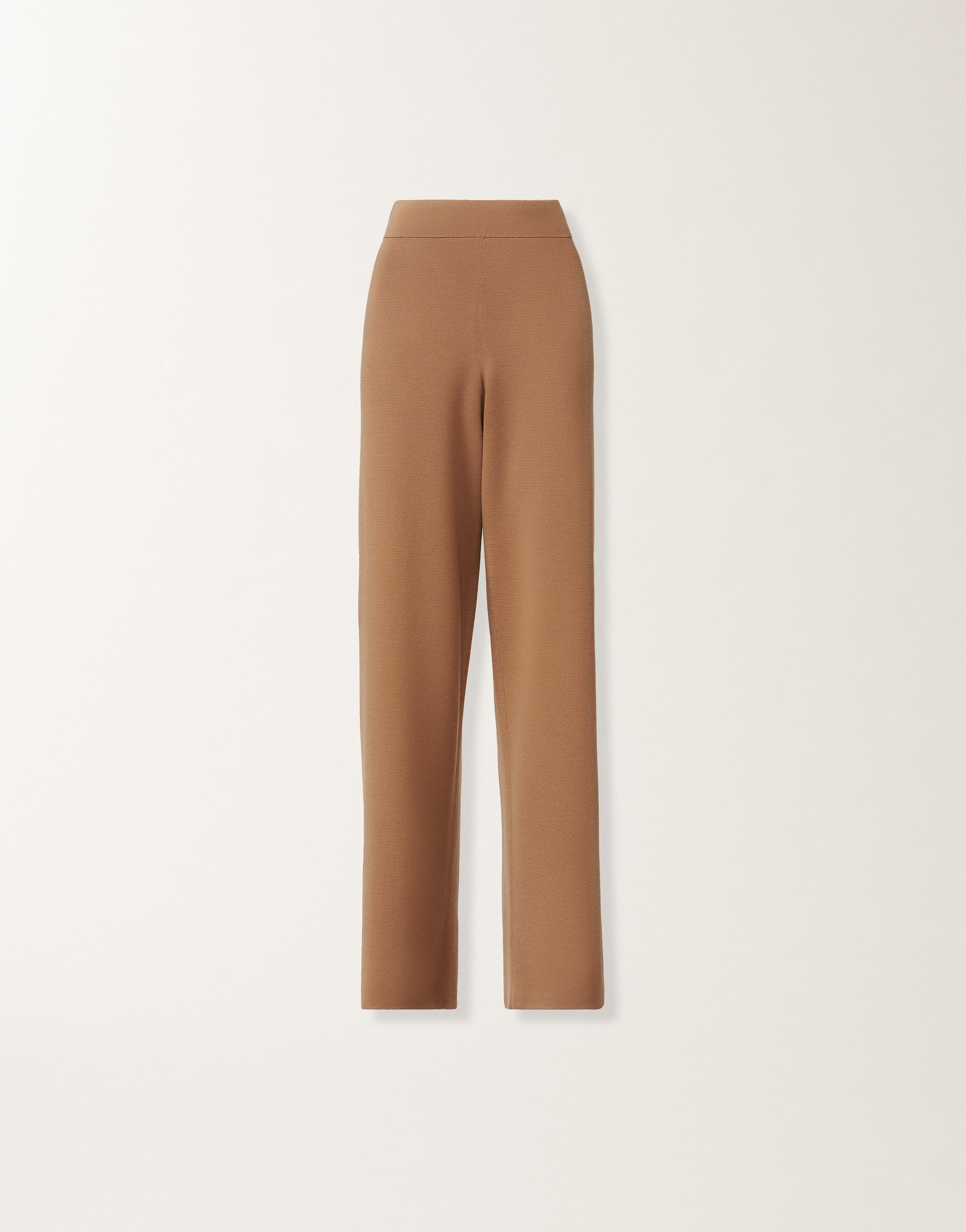 Merino wool trousers, wicker for Women | Fabiana Filippi®