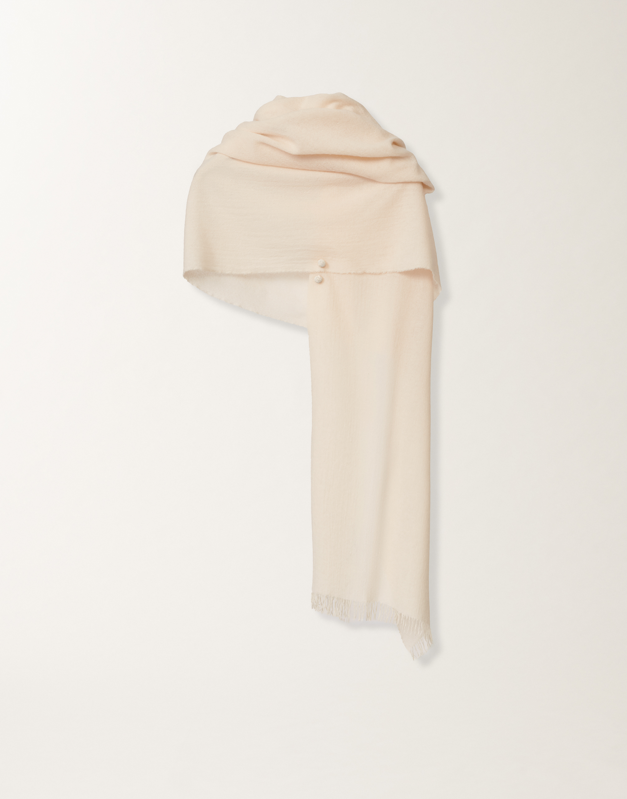 Fabiana Filippi Embellished Fringed Scarf In Neutral