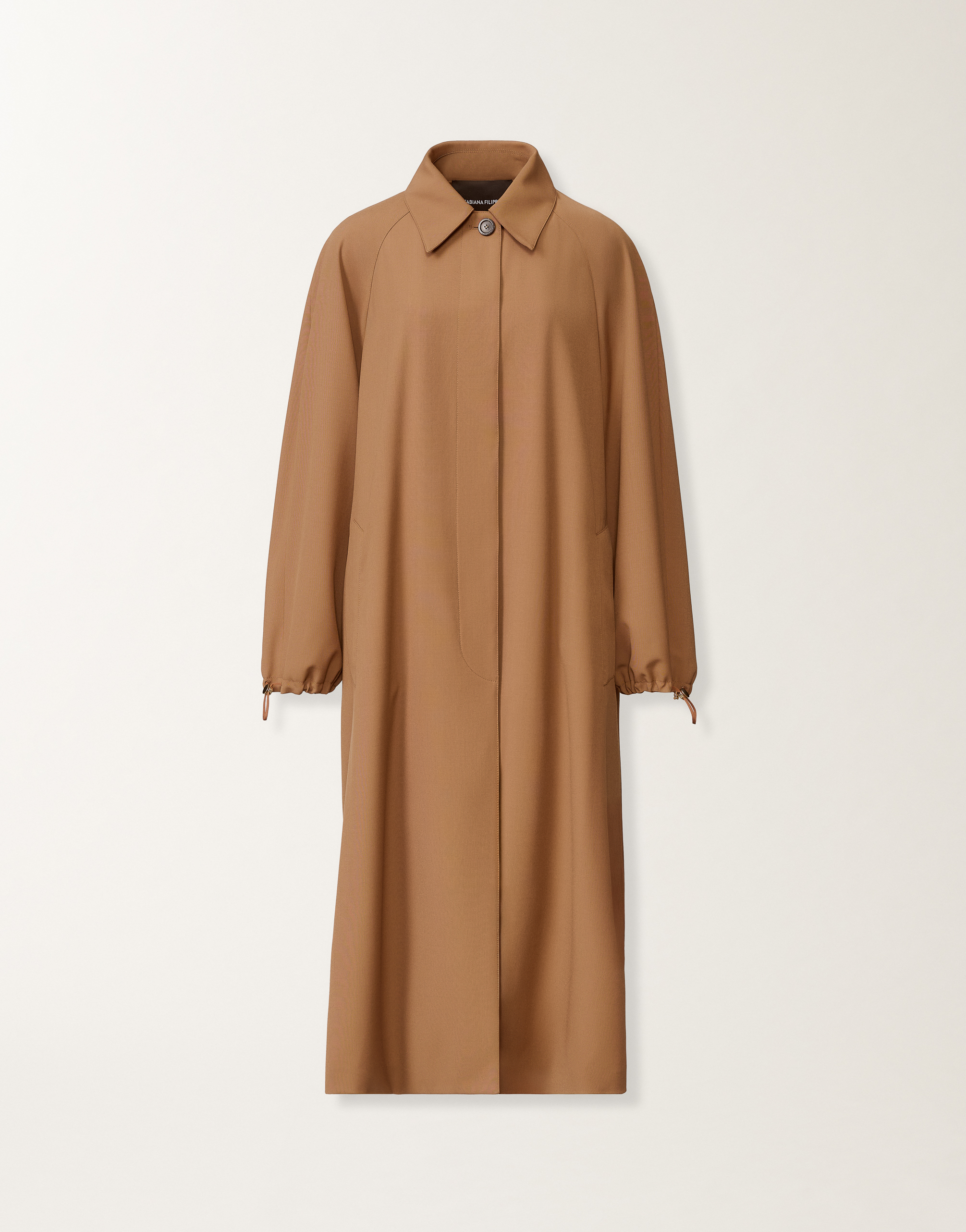 Coat in techno tailoring, wicker for Women | Fabiana Filippi®