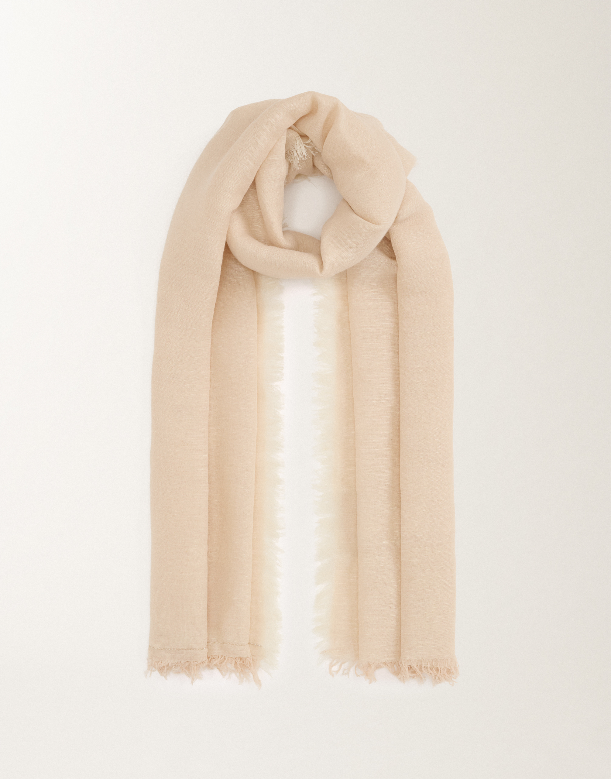 Fabiana Filippi Fringed Scarf In Sand