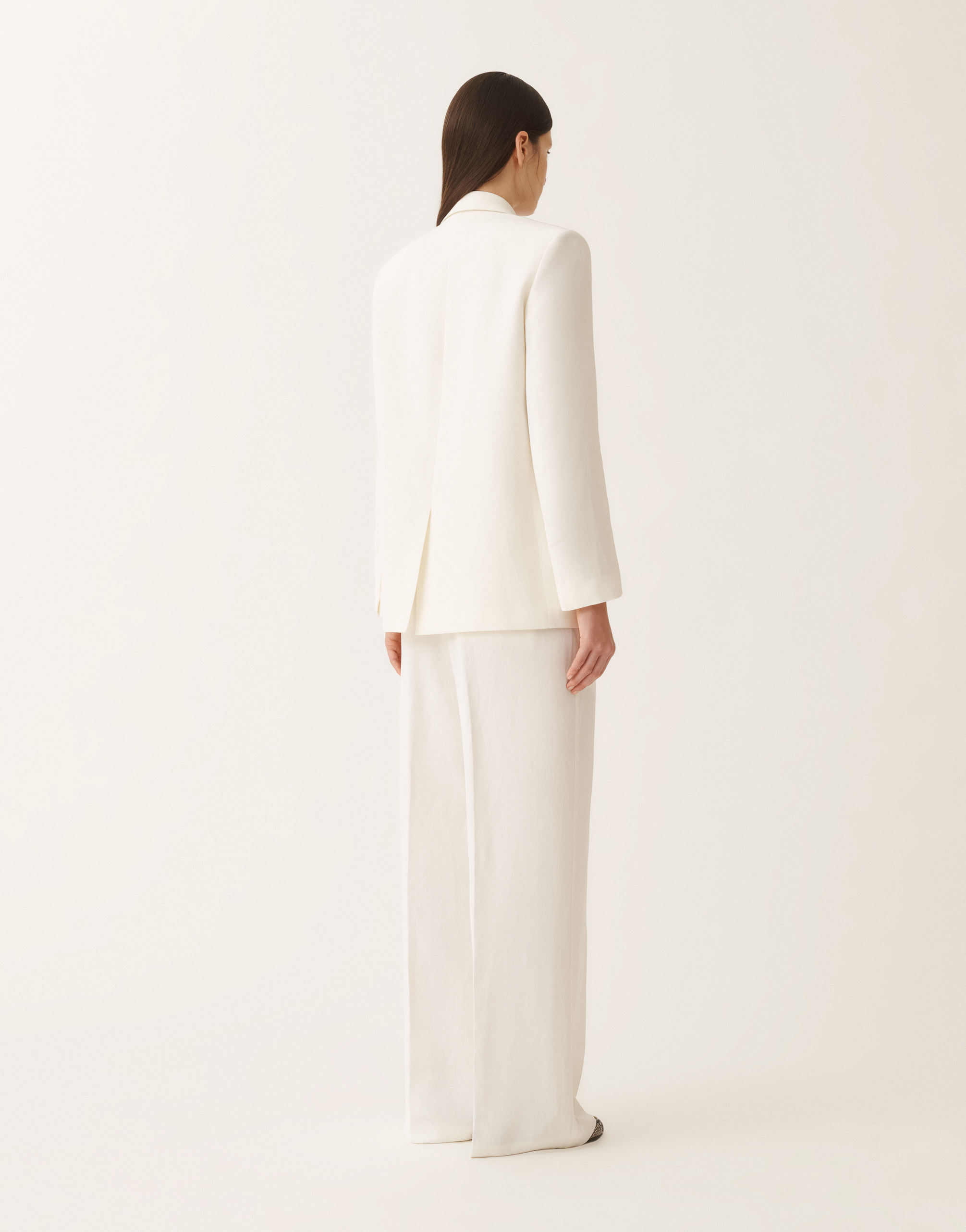 FABIANA FILIPPI LINEN AND VISCOSE DOUBLE-BREASTED JACKET 