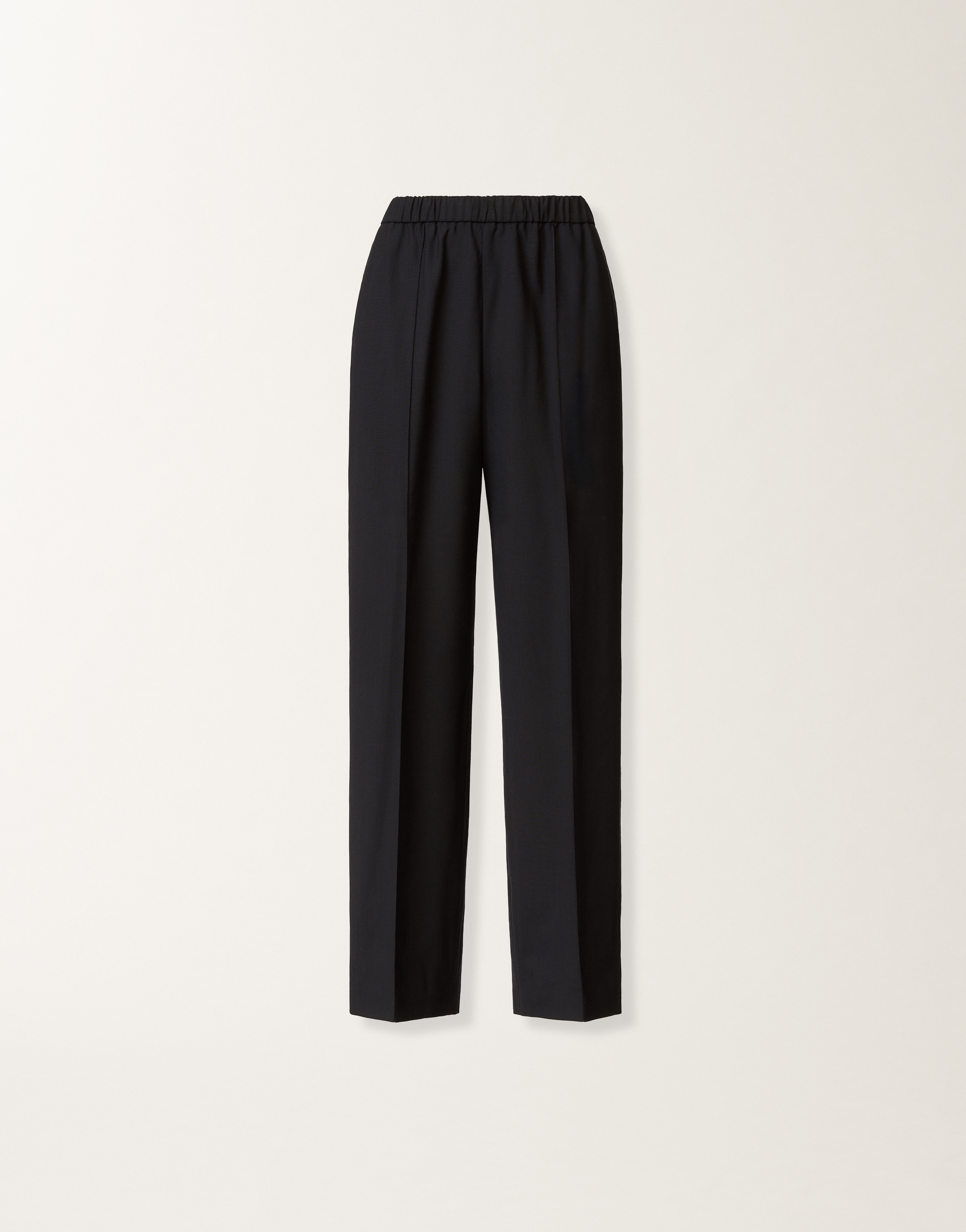 Gubbio jogging pants in night blue bistretch lightweight wool for