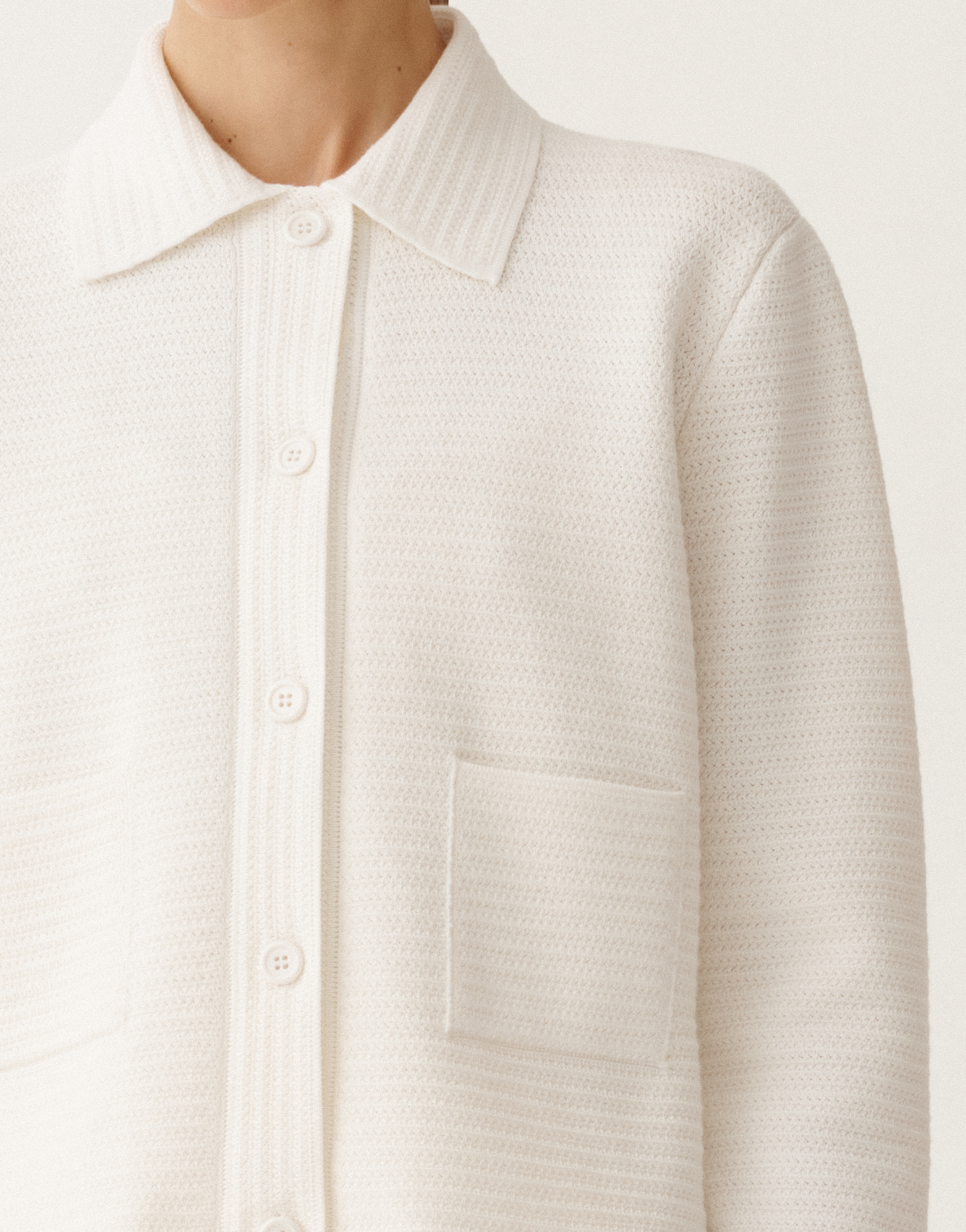 Fabiana Filippi Wool And Cotton Jacket In White