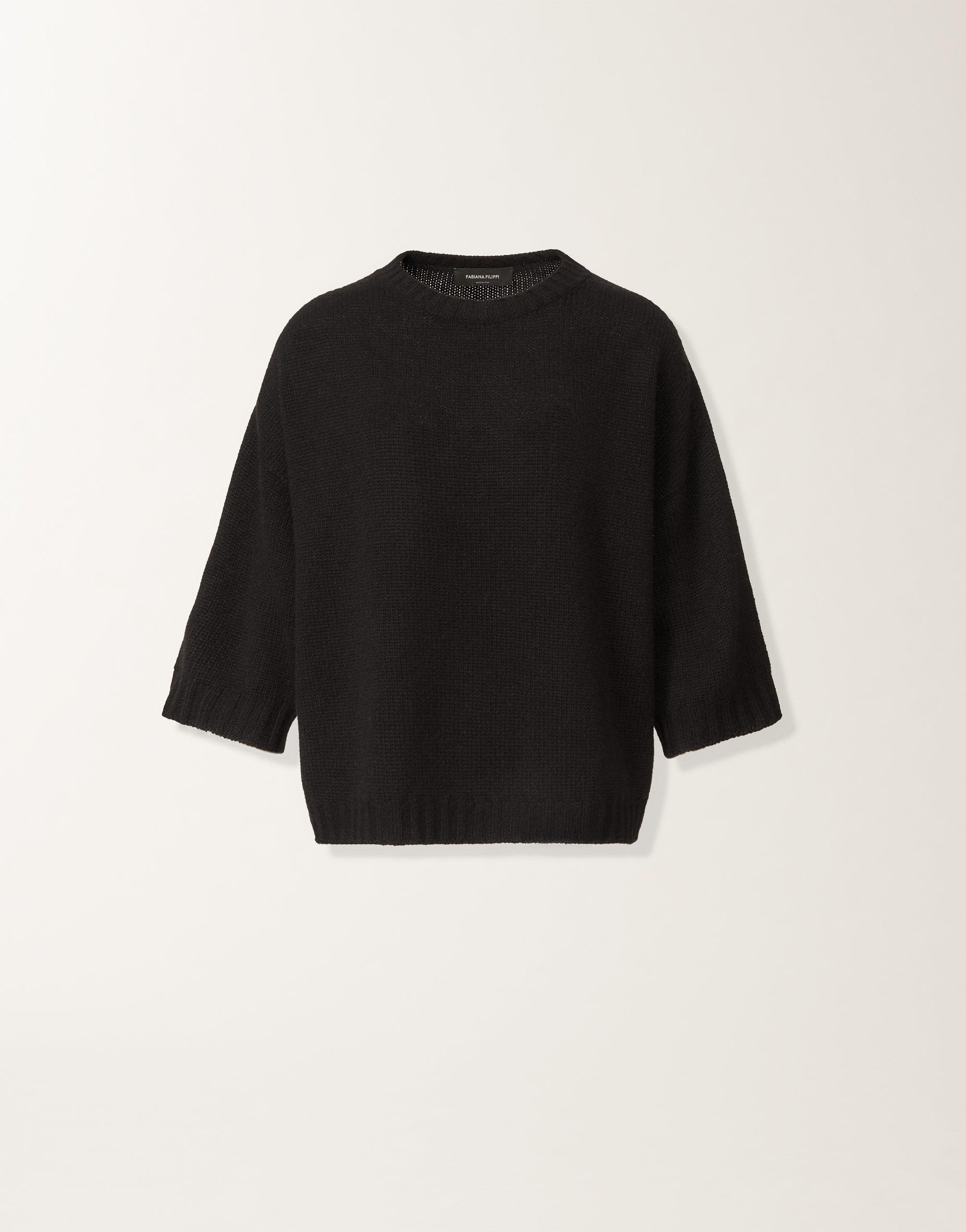 Fabiana Filippi Cashmere T-shirt In Black
