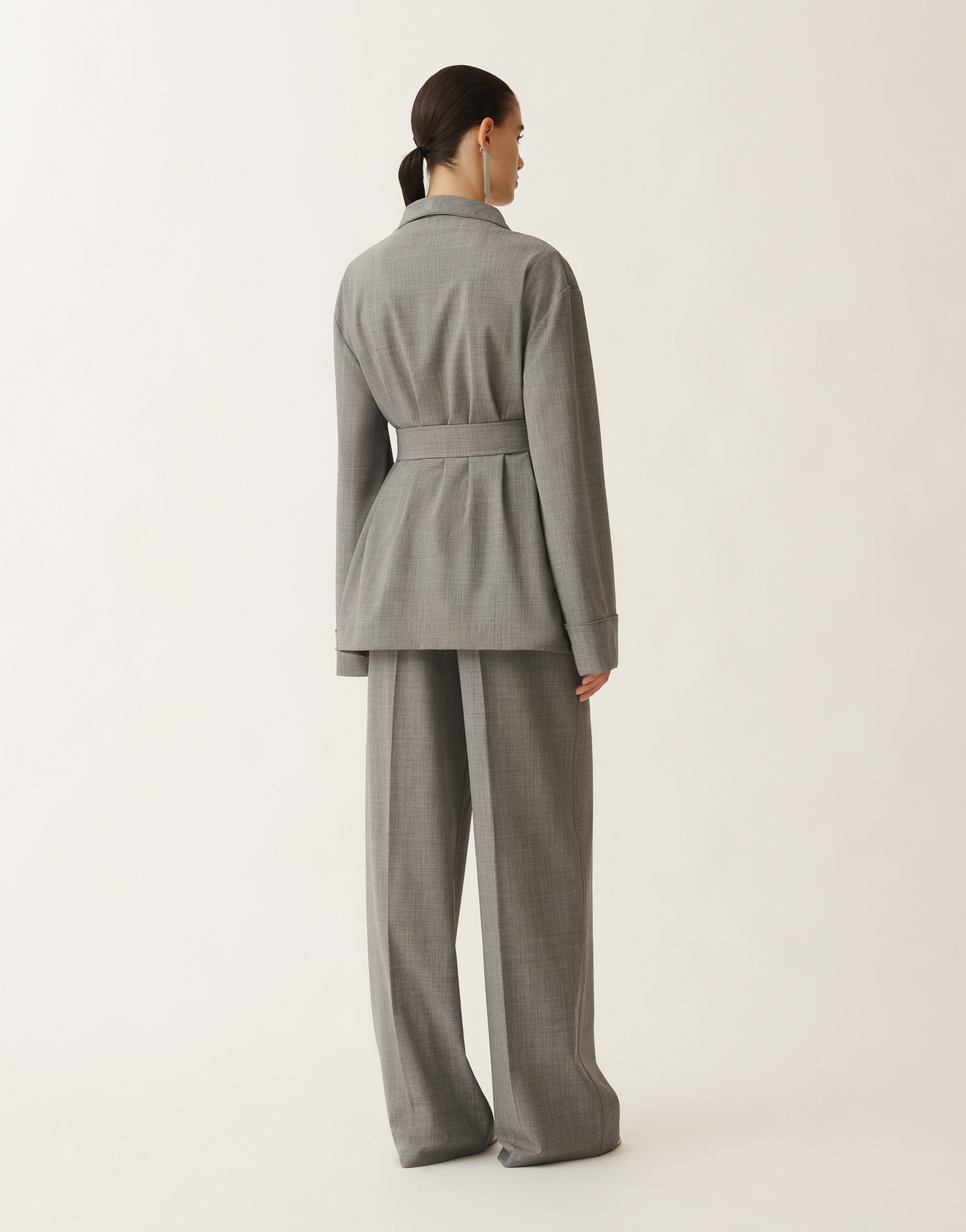 Fabiana Filippi Cool Wool Jacket In Grey