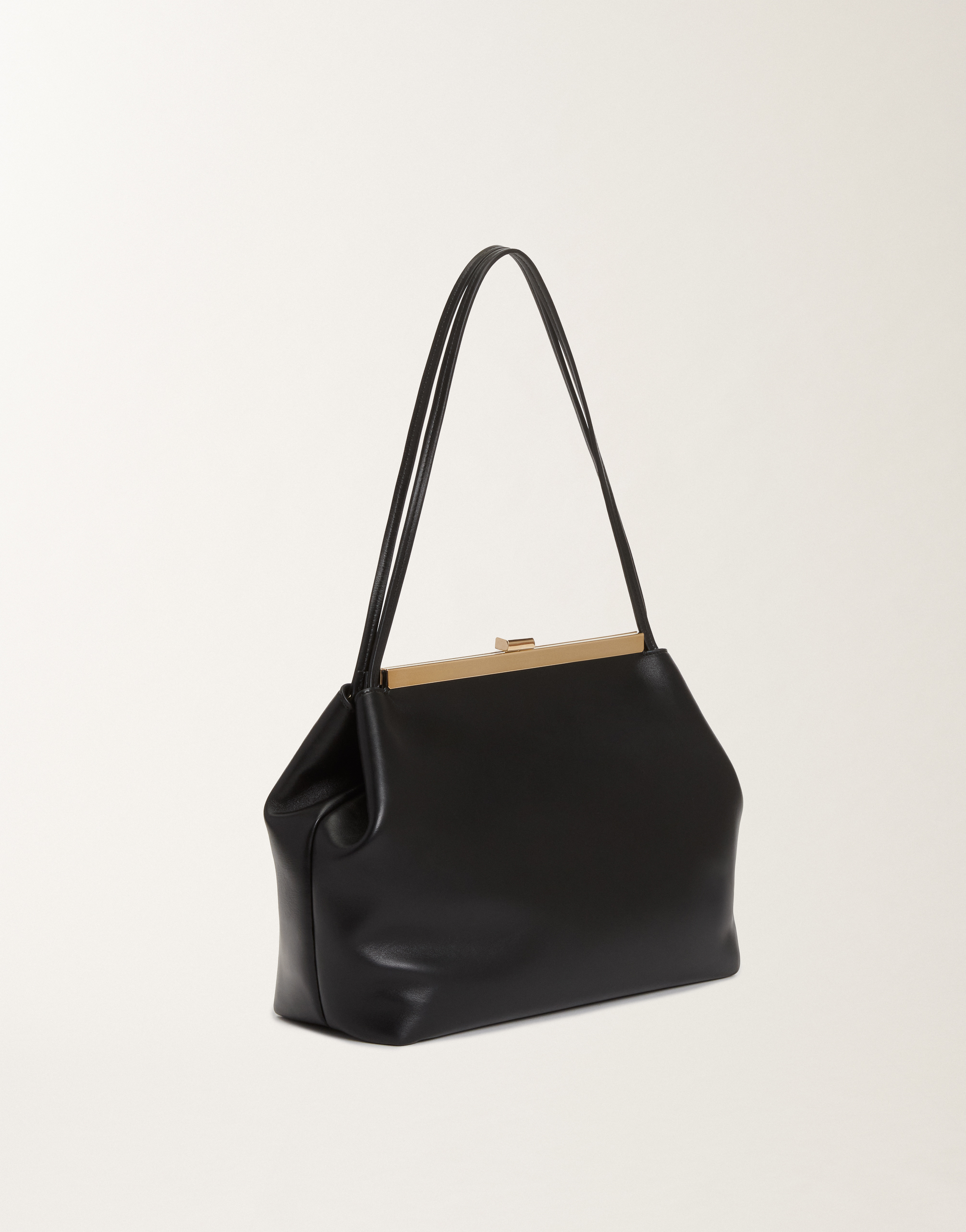 Fabiana Filippi Nappa Leather Pouch In Black