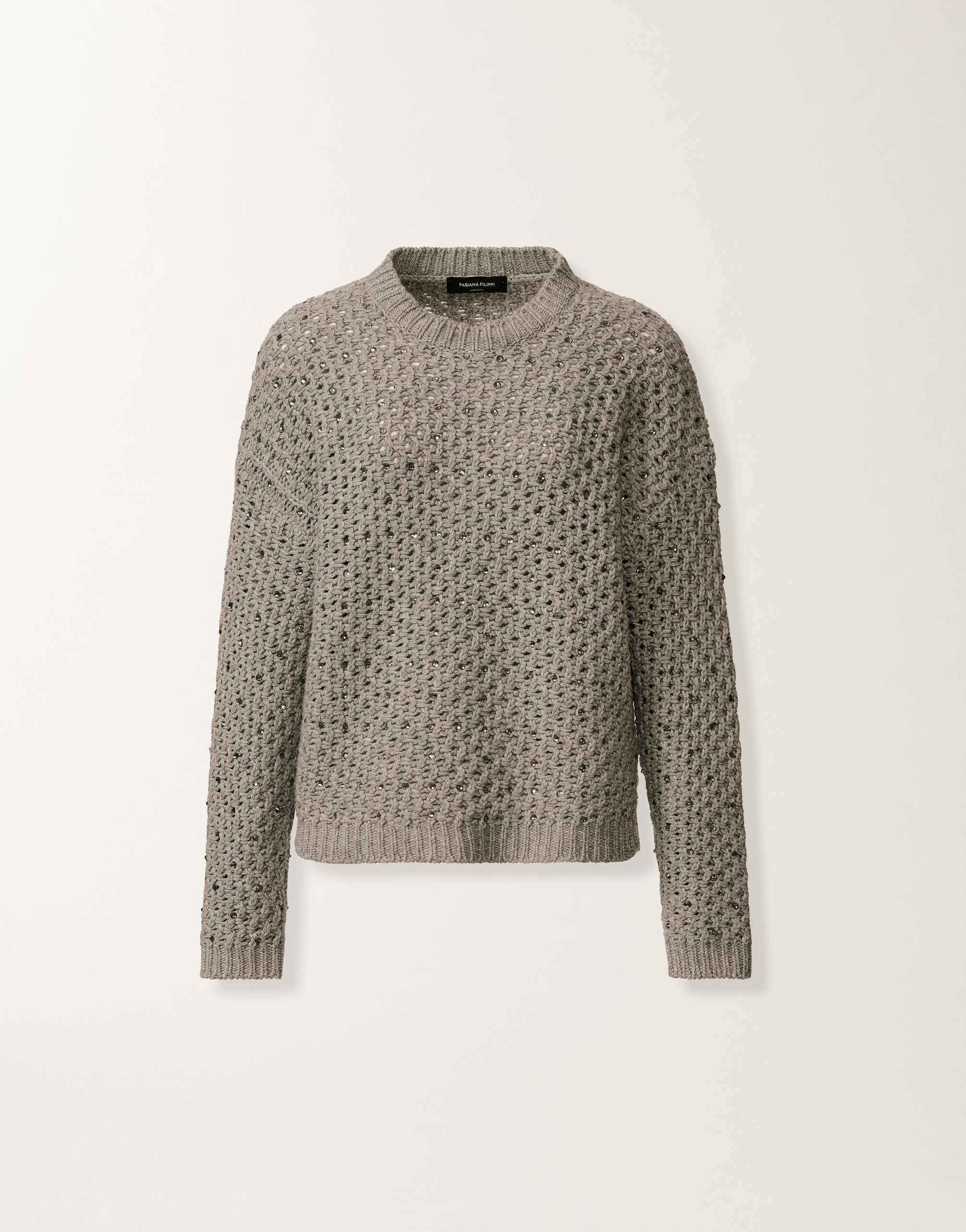 Fabiana Filippi Platinum Sweater In Gray