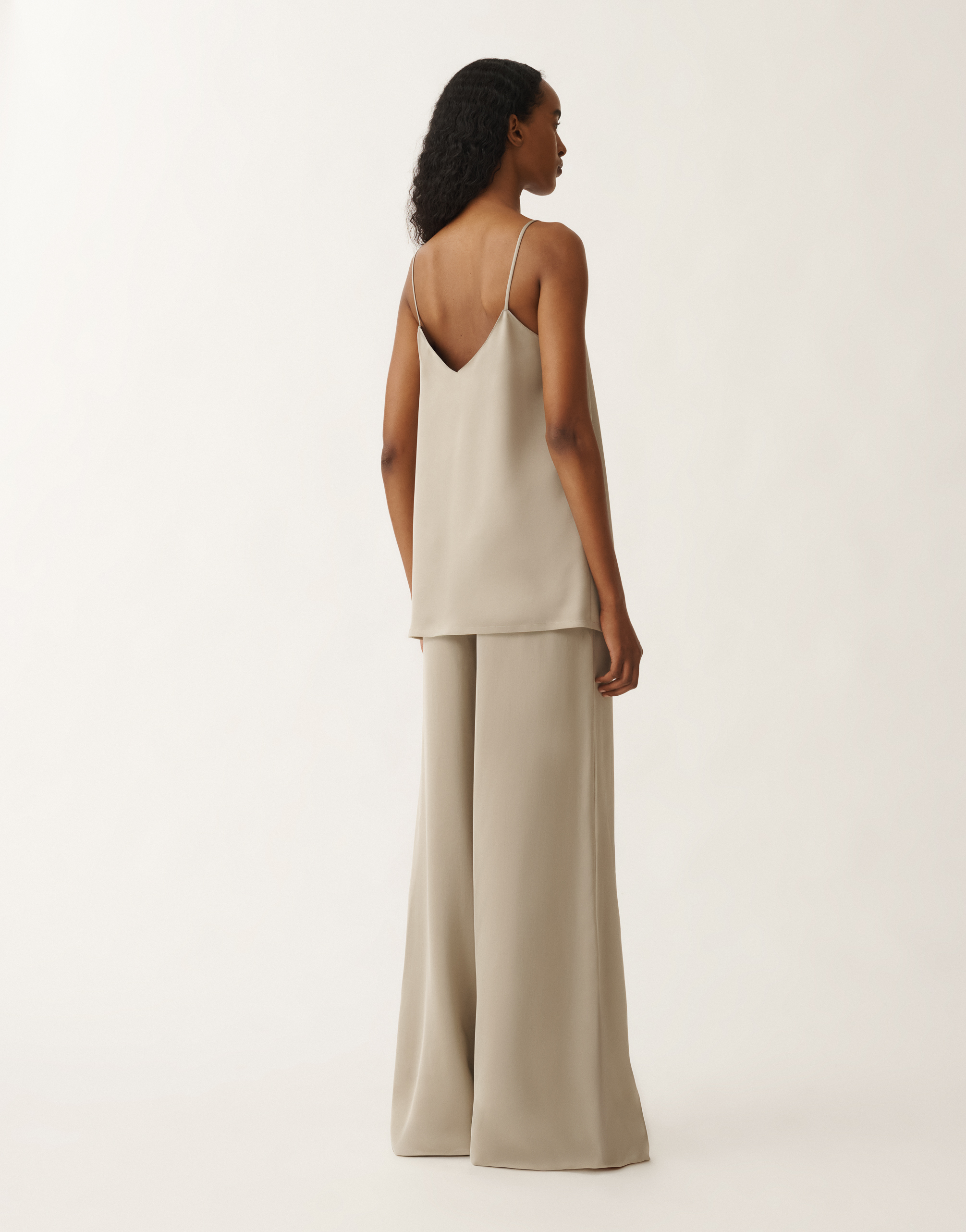 Fabiana Filippi Brown Viscose Top In Clay