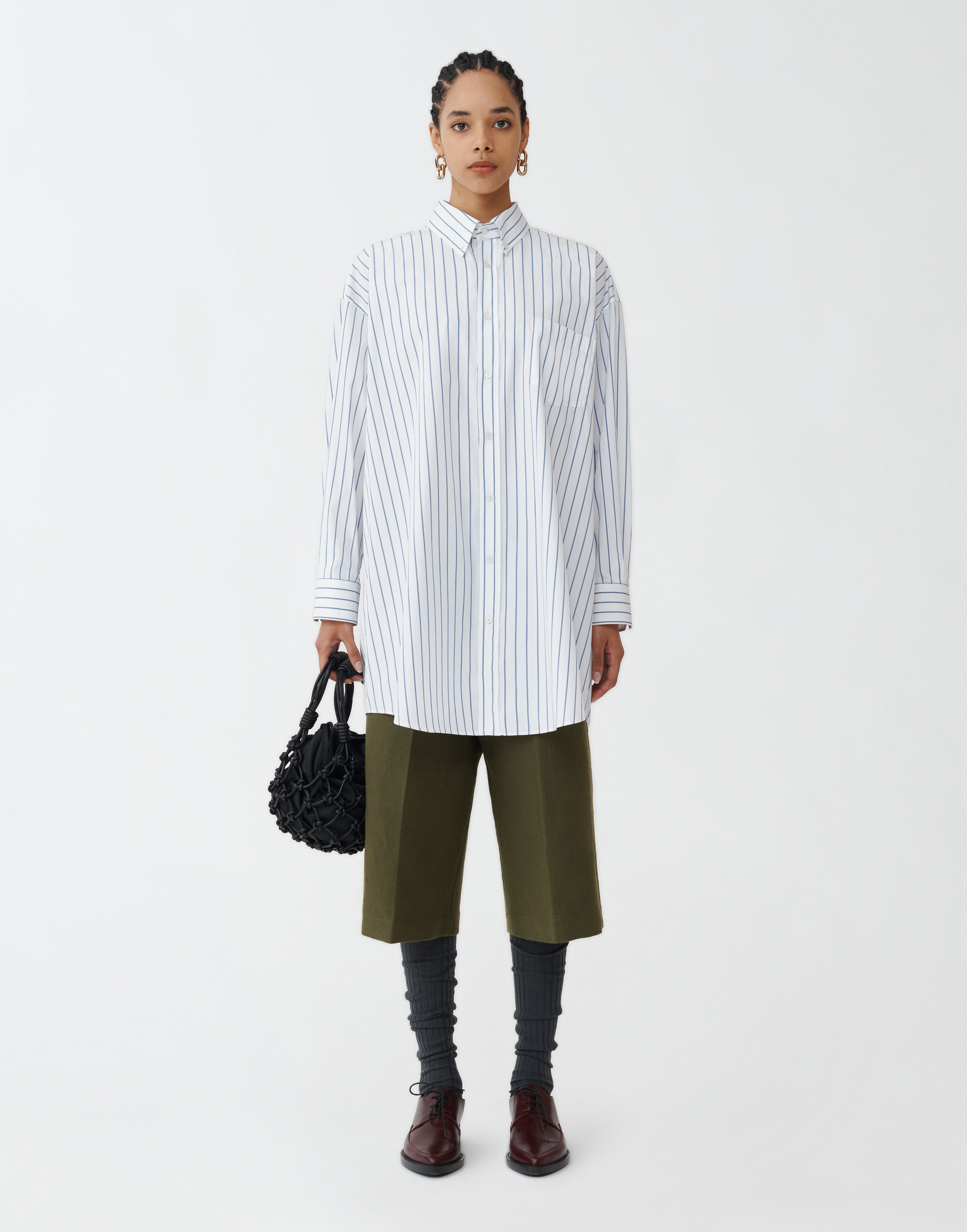 FABIANA FILIPPI STRIPED POPLIN SHIRT