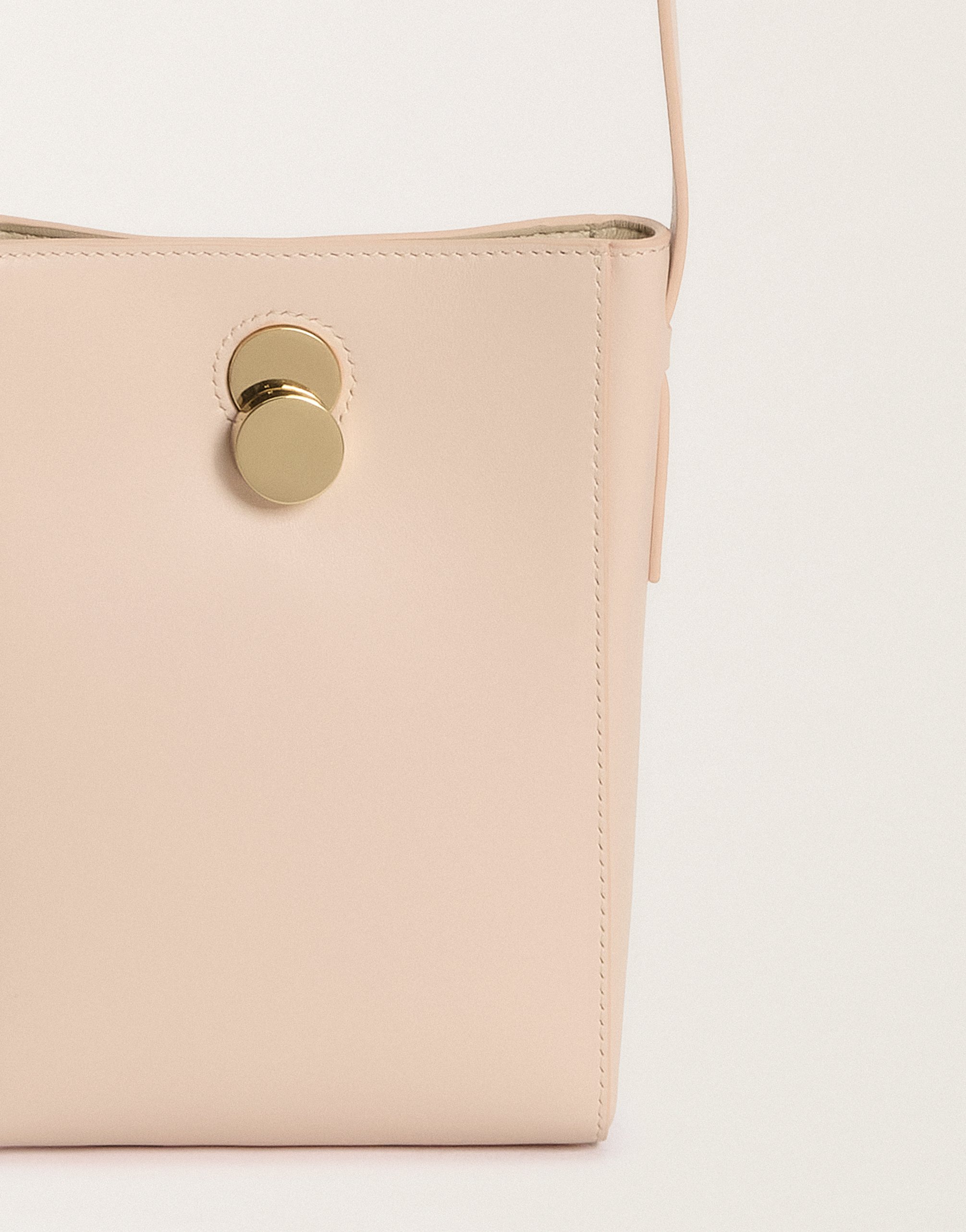 Shop Fabiana Filippi Eclissi Calfskin Mini Bag In Candy