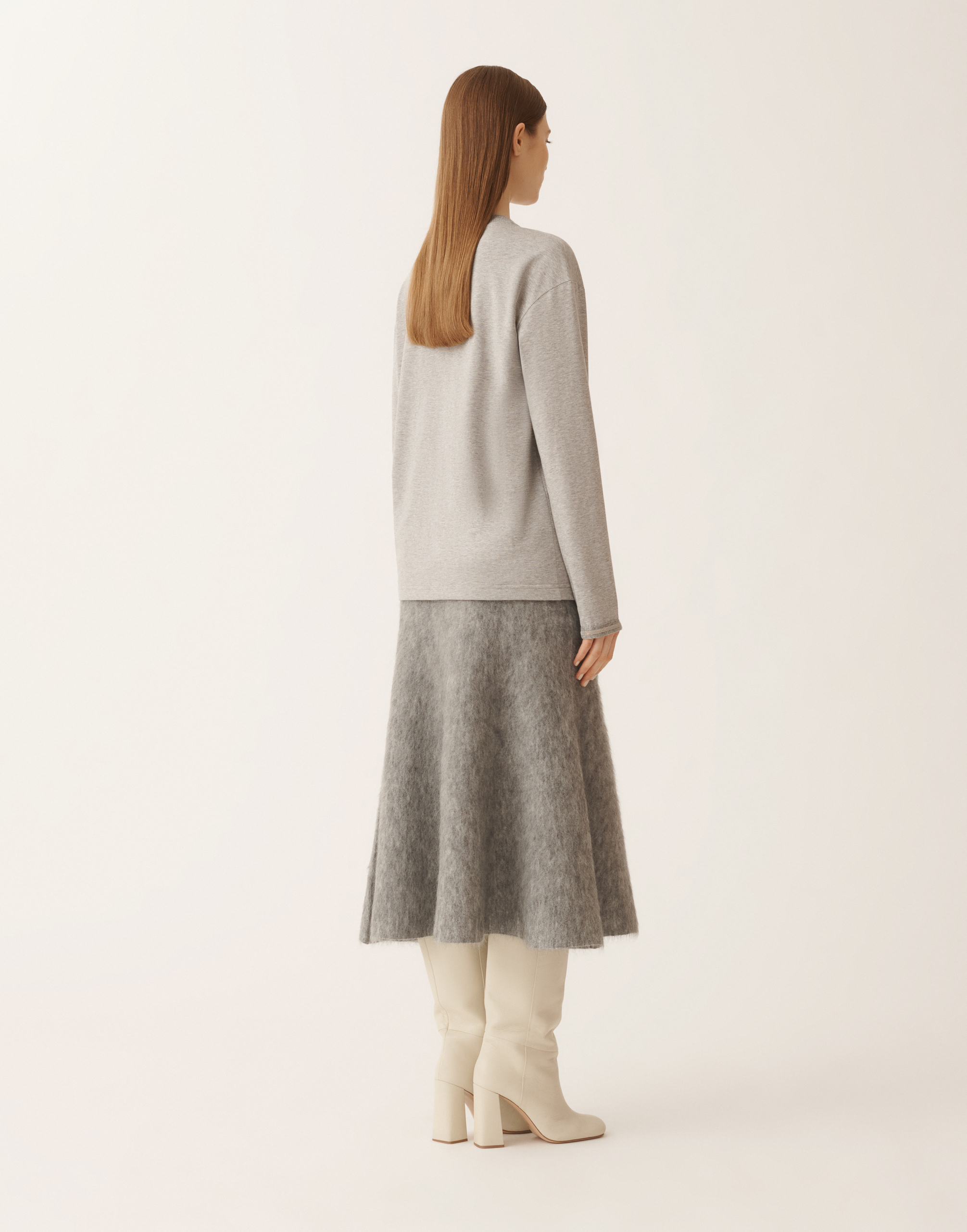 Fabiana Filippi Jersey T-shirt In Gray
