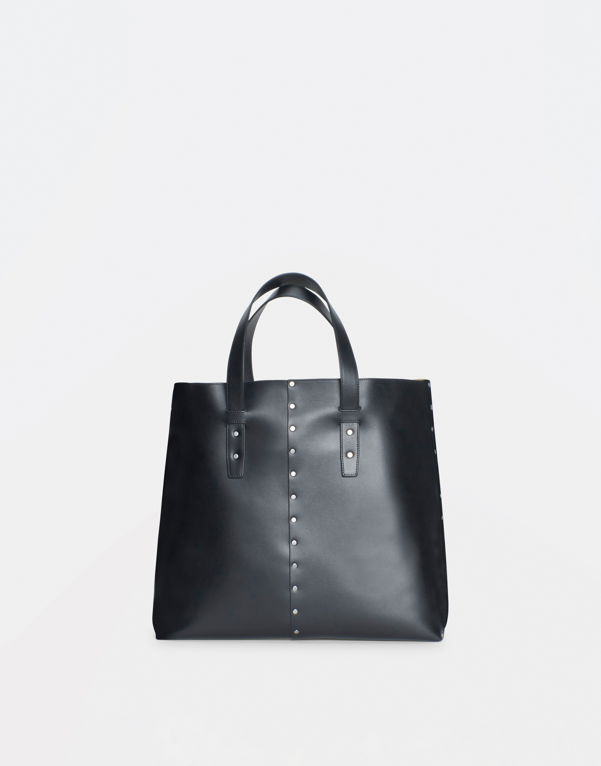 Shop Fabiana Filippi Leather Handbag With Stud Detail In Black