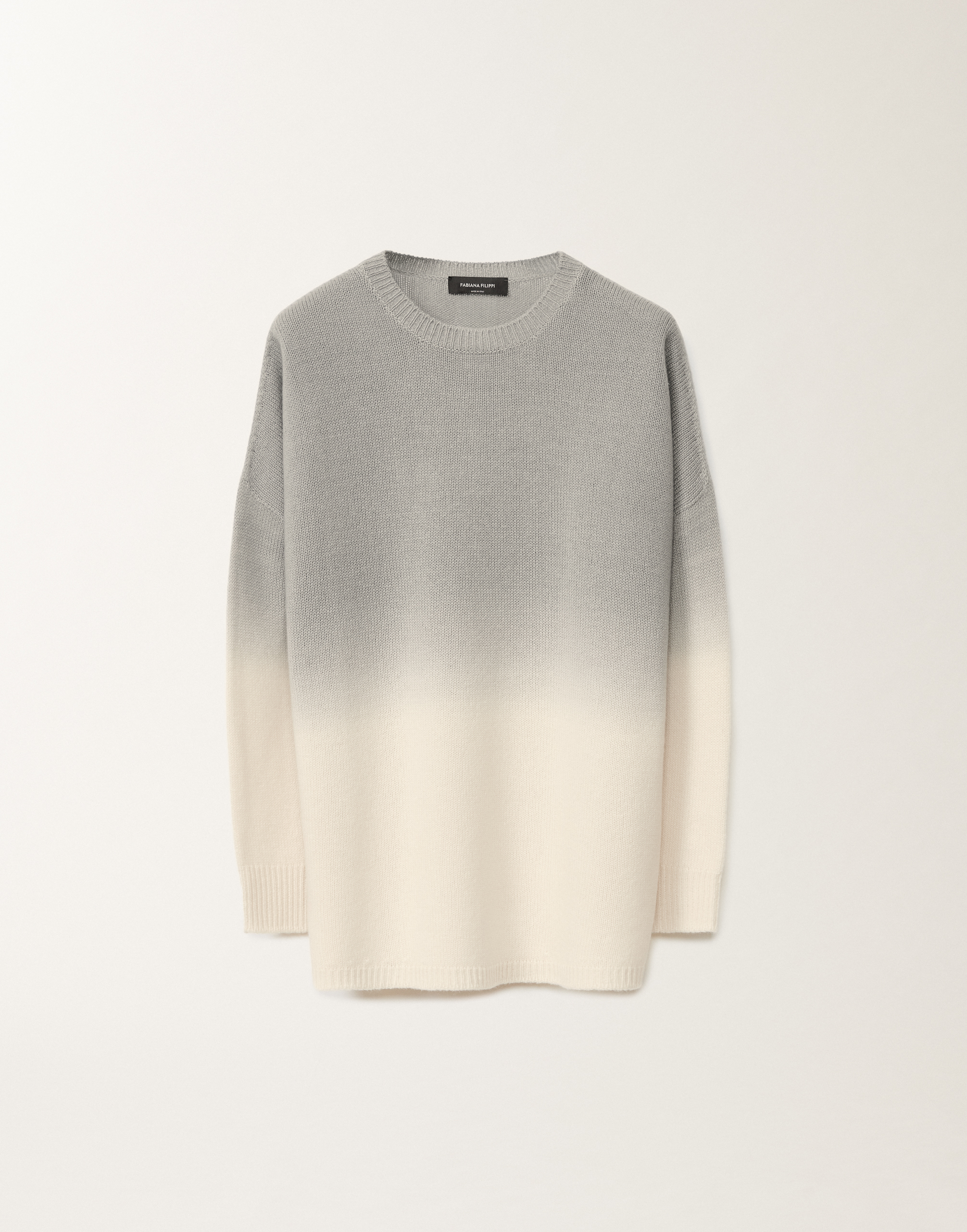 Fabiana Filippi Gradient Platinum Sweater In Grey