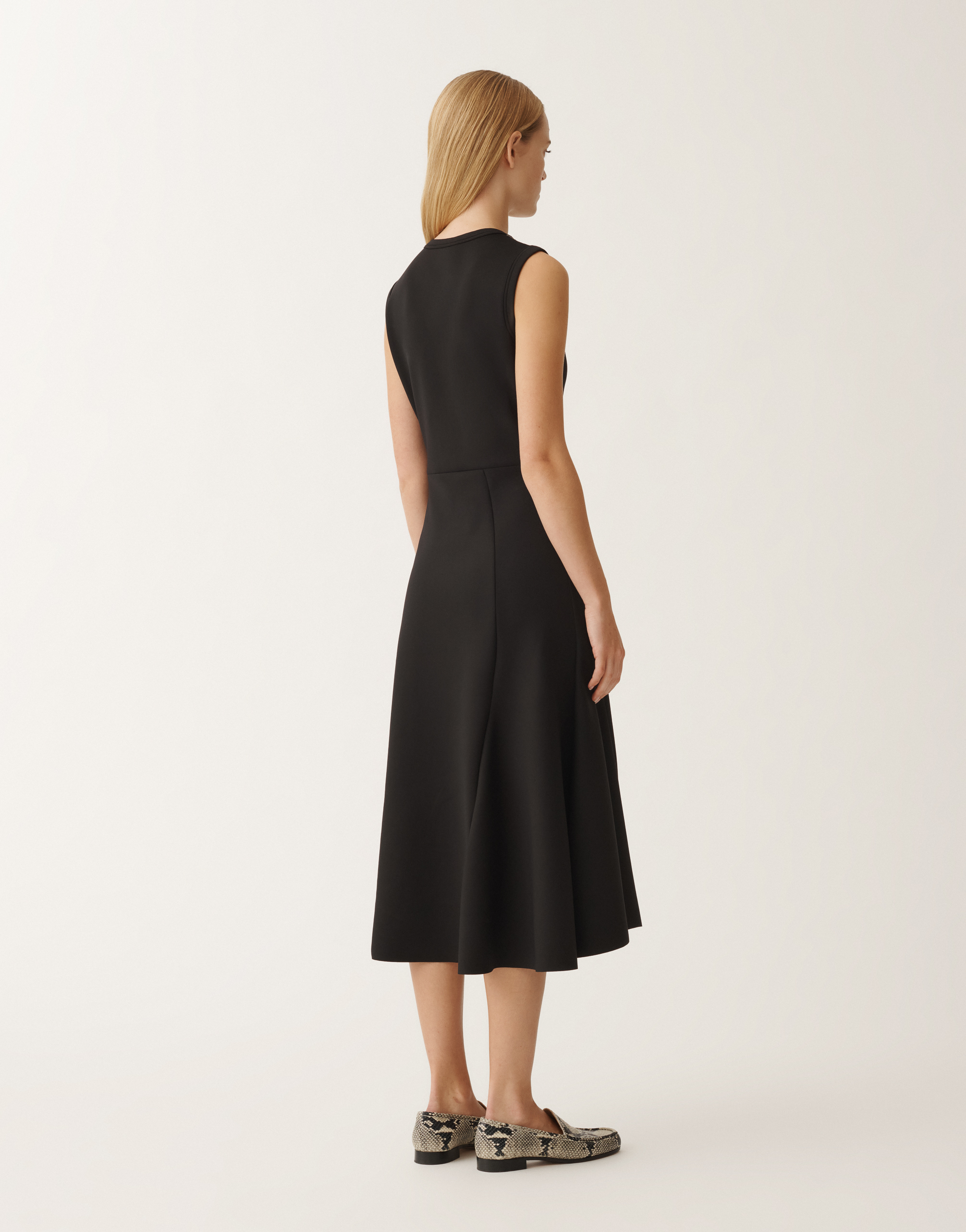 Shop Fabiana Filippi Scuba Dress In Black
