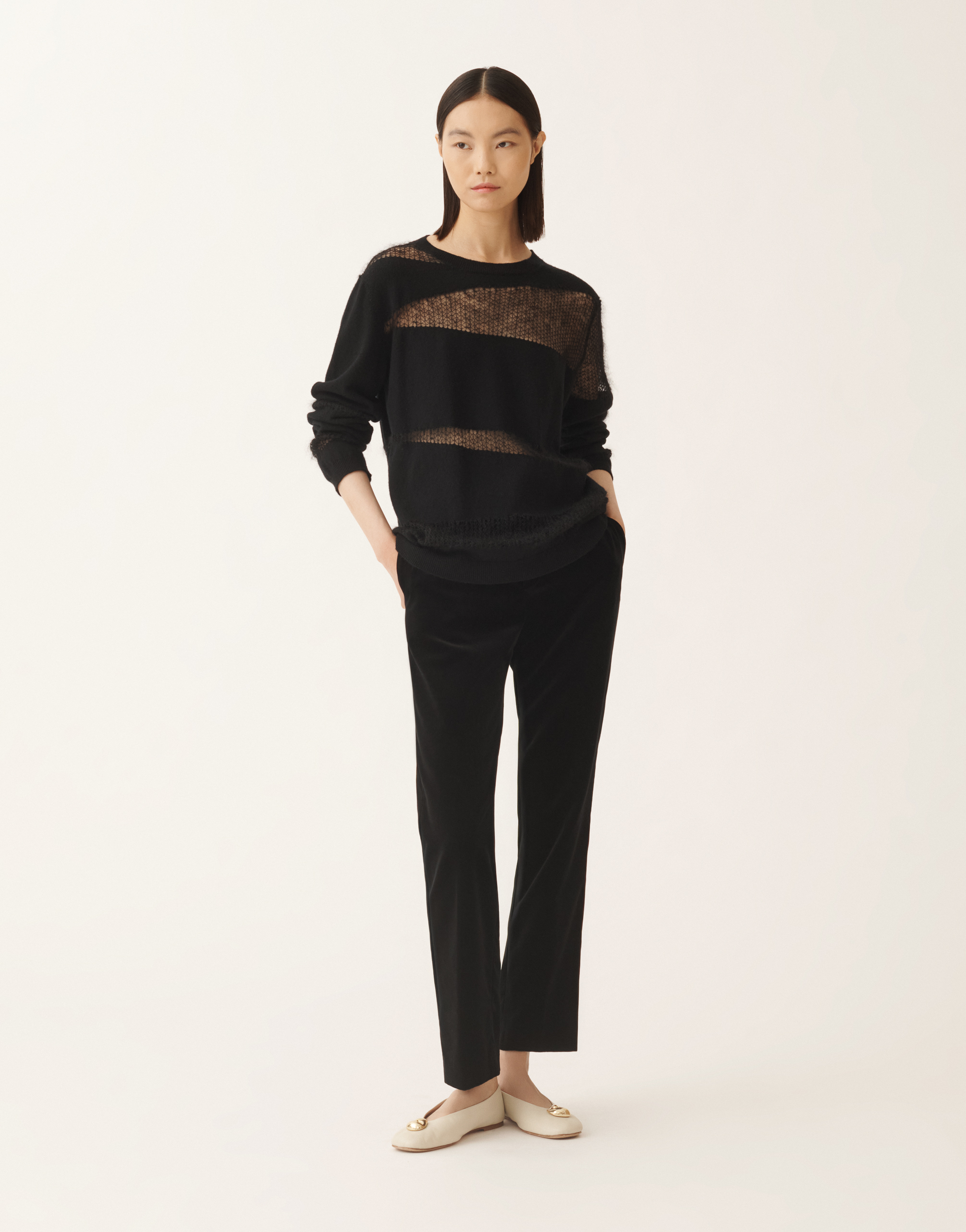 Fabiana Filippi Drawstring Side-pockets Trousers In Black