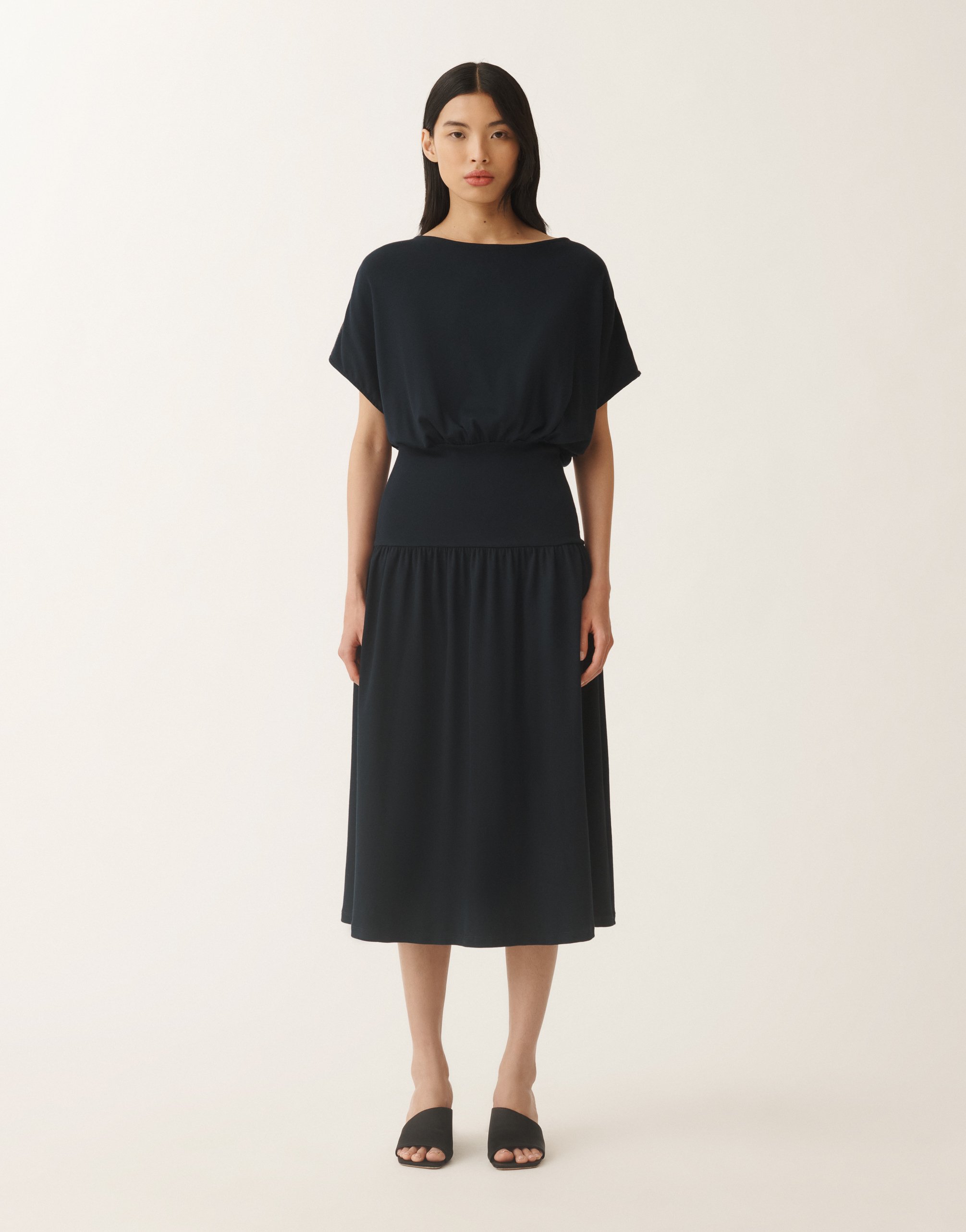 Fabiana Filippi Jersey Dress In Blue
