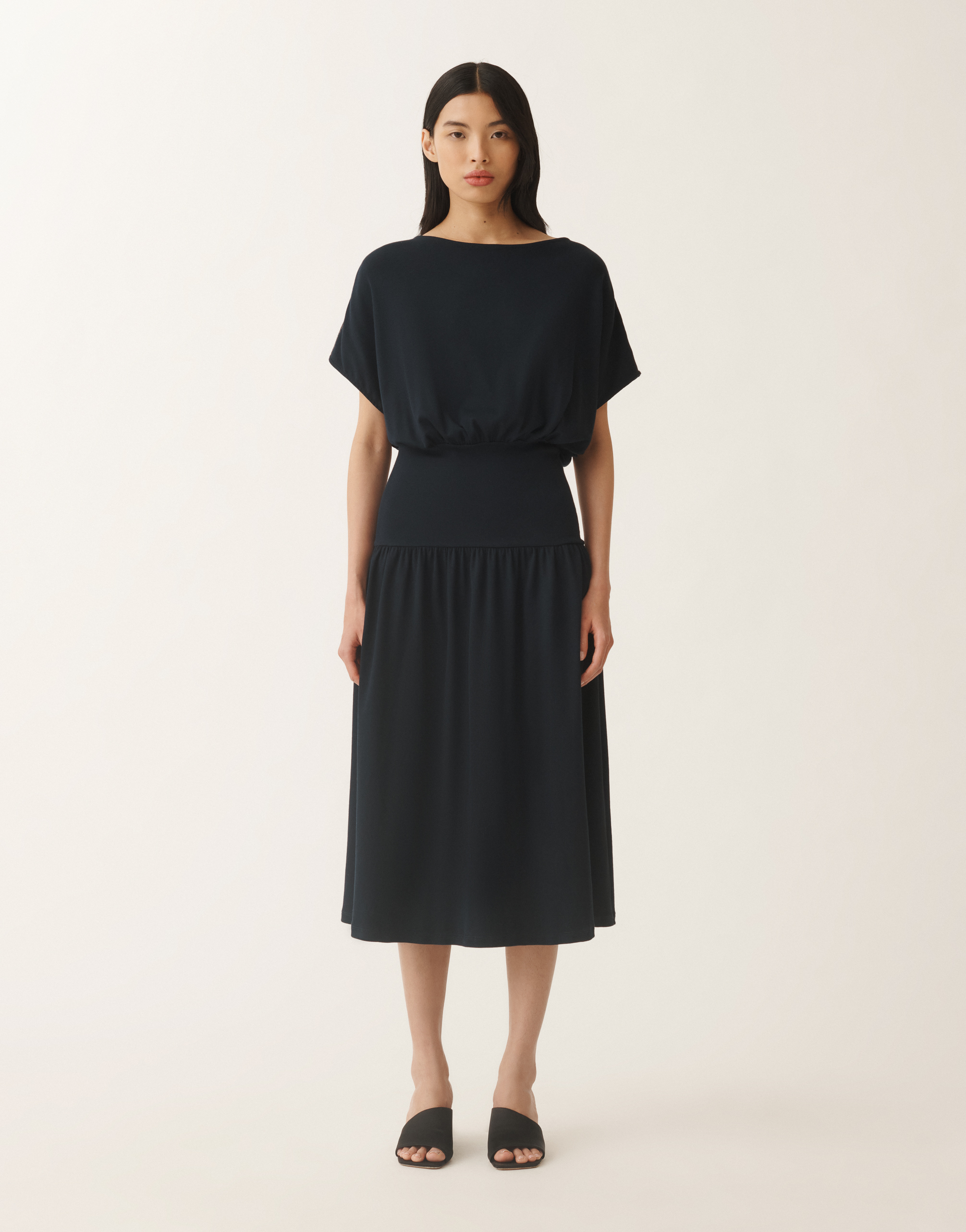 Fabiana Filippi Jersey Dress In Blue