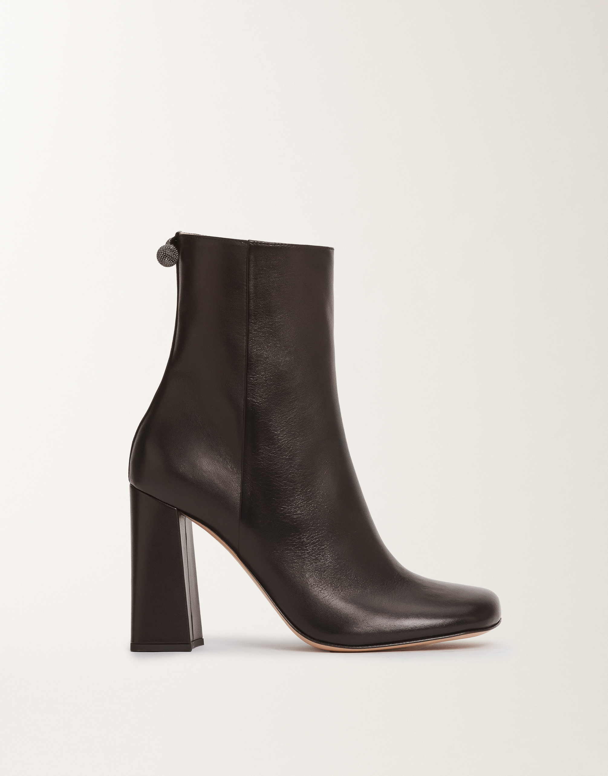 Fabiana Filippi Nappa Leather Ankle Boots In Brown