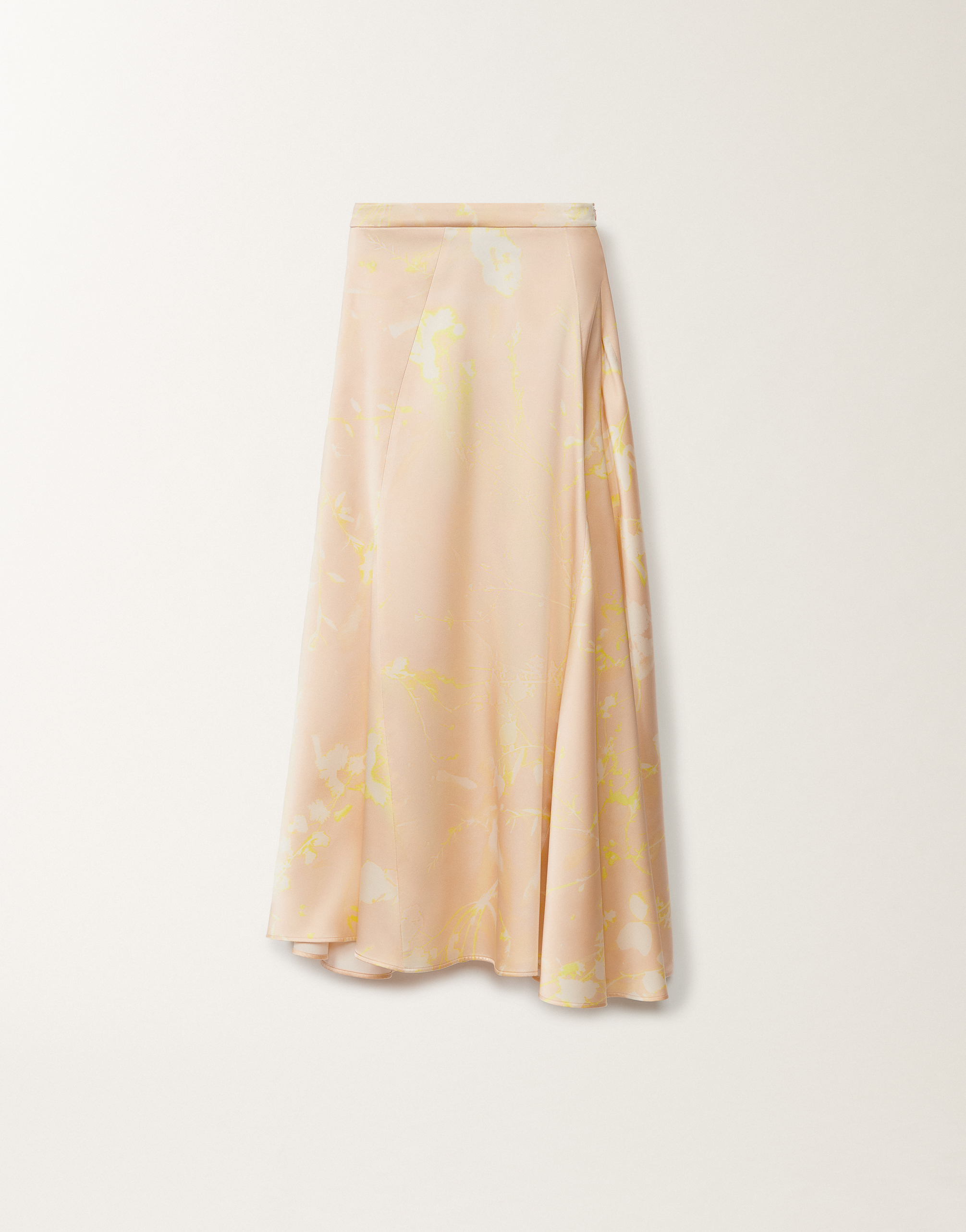Fabiana Filippi Tilia-print Silk Midi Skirt In Pink