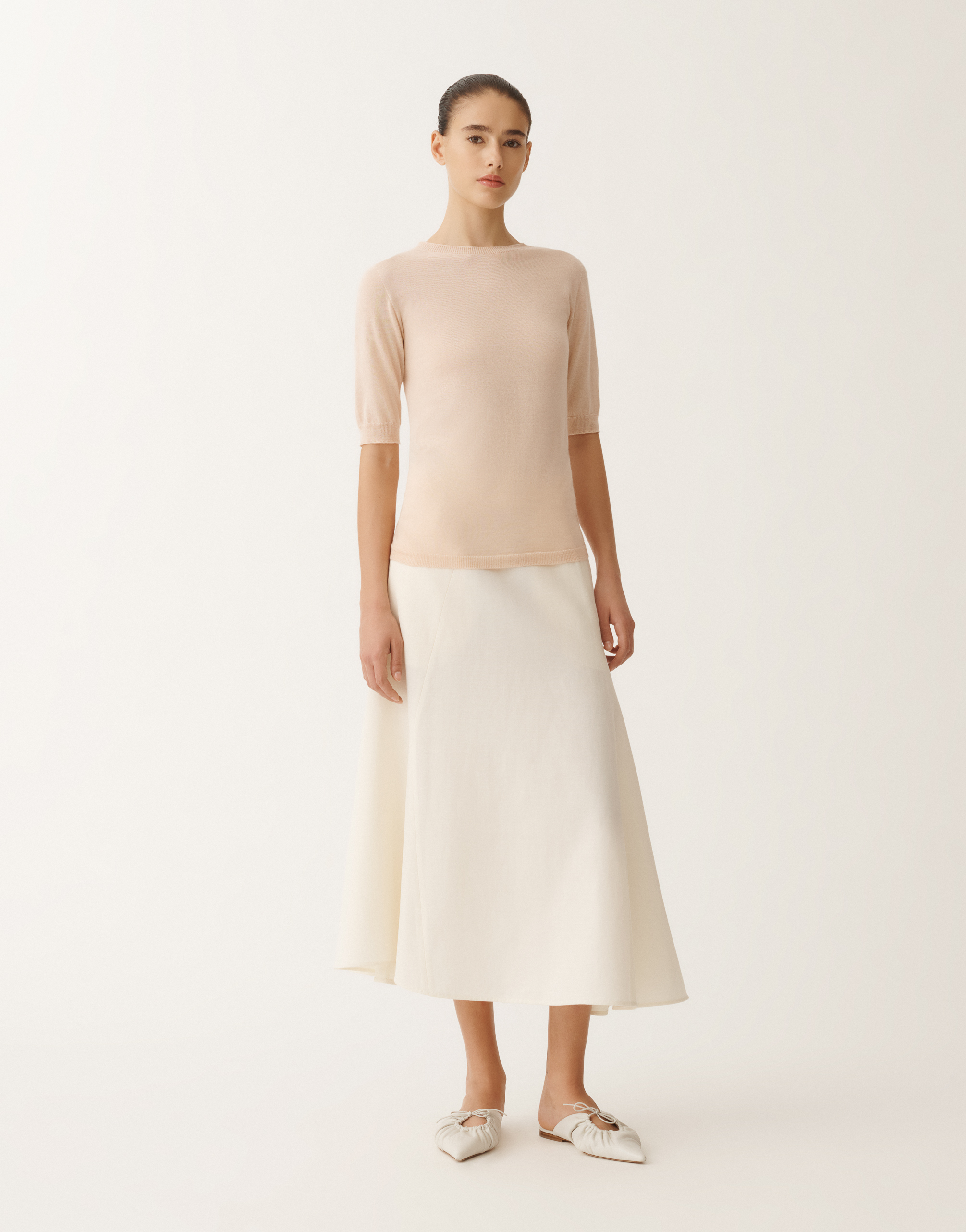 Fabiana Filippi Cashmere And Silk Sweater In Pink