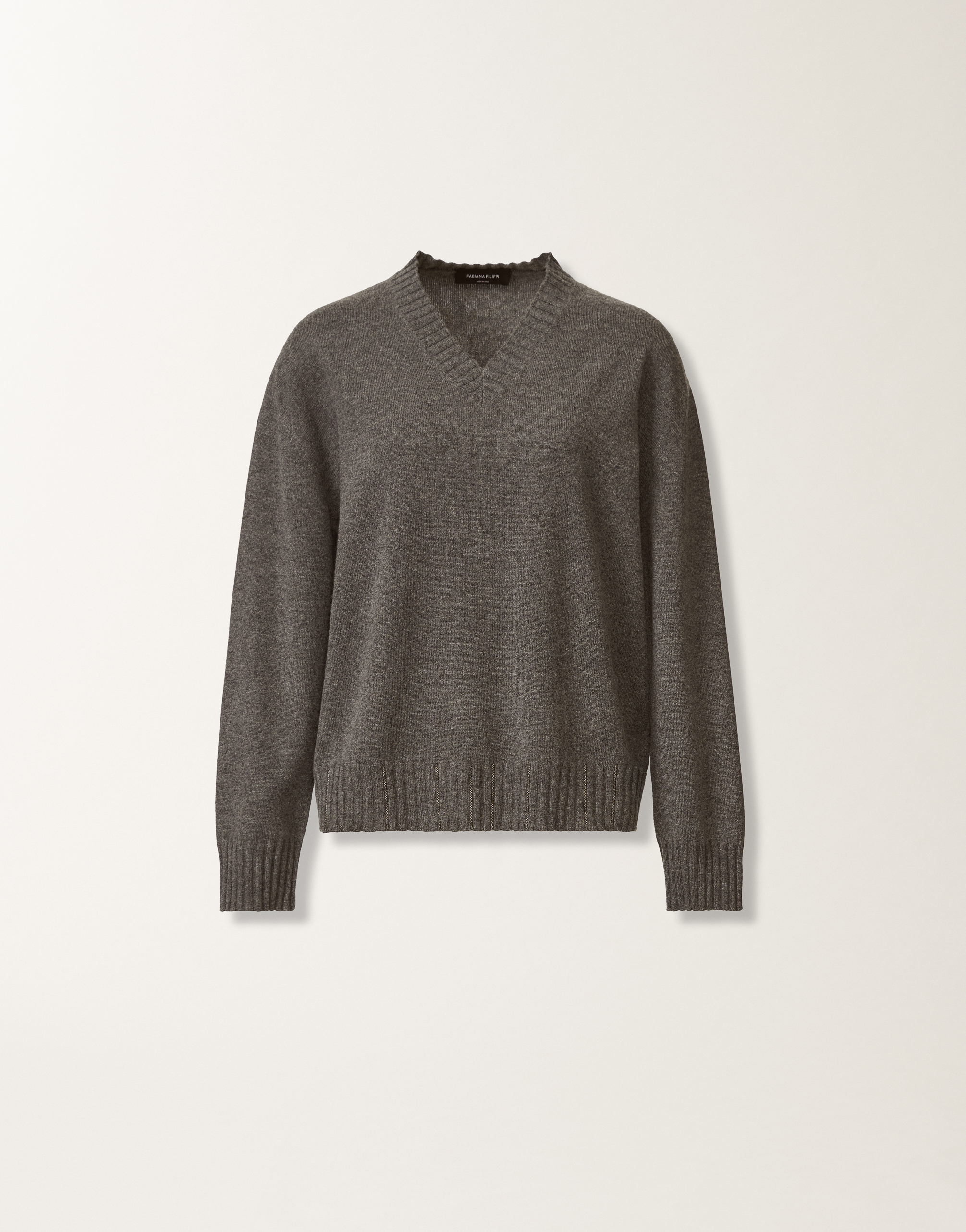 Platinum sweater, lead grey for Women | Fabiana Filippi®