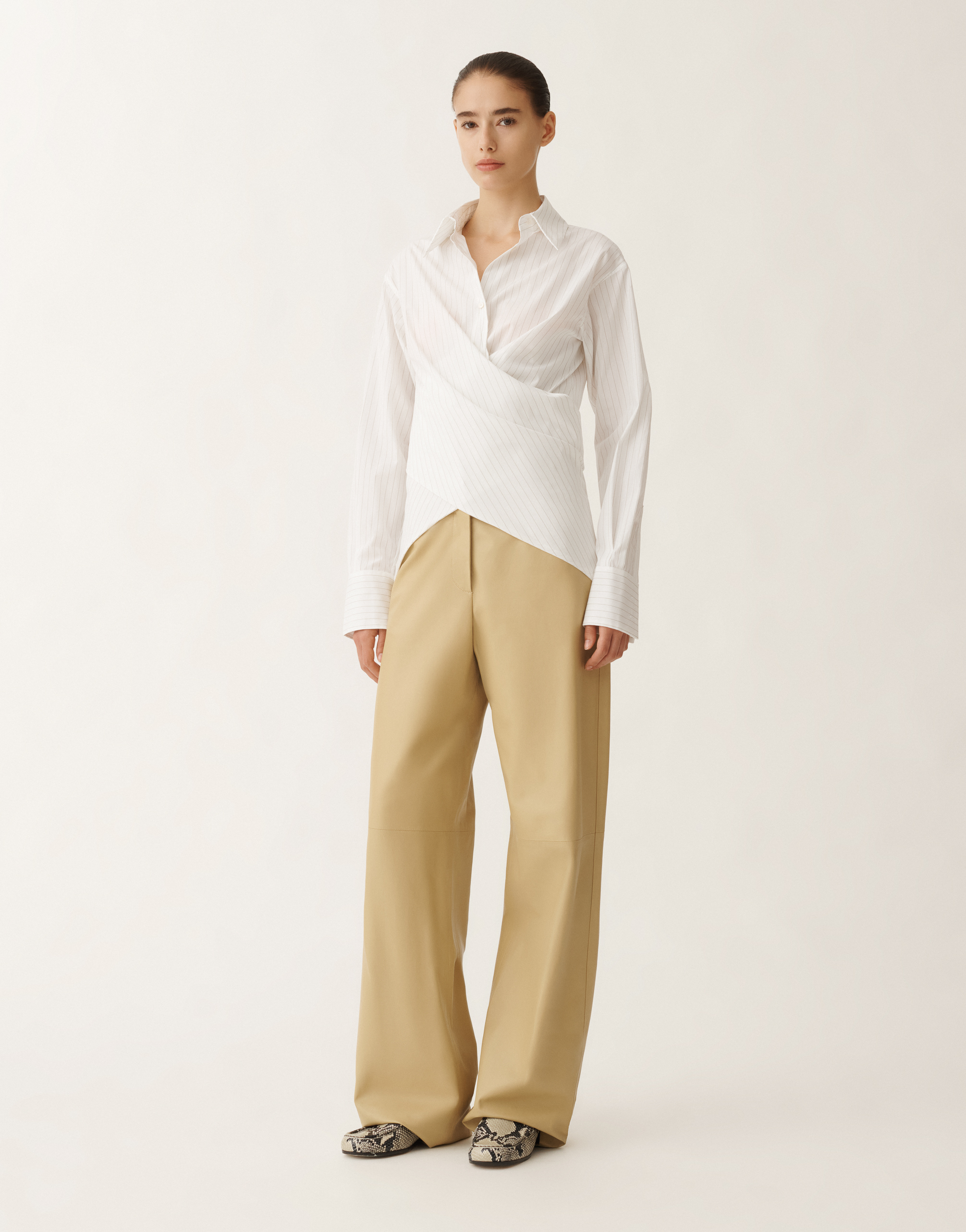 FABIANA FILIPPI STRIPED POPLIN SHIRT