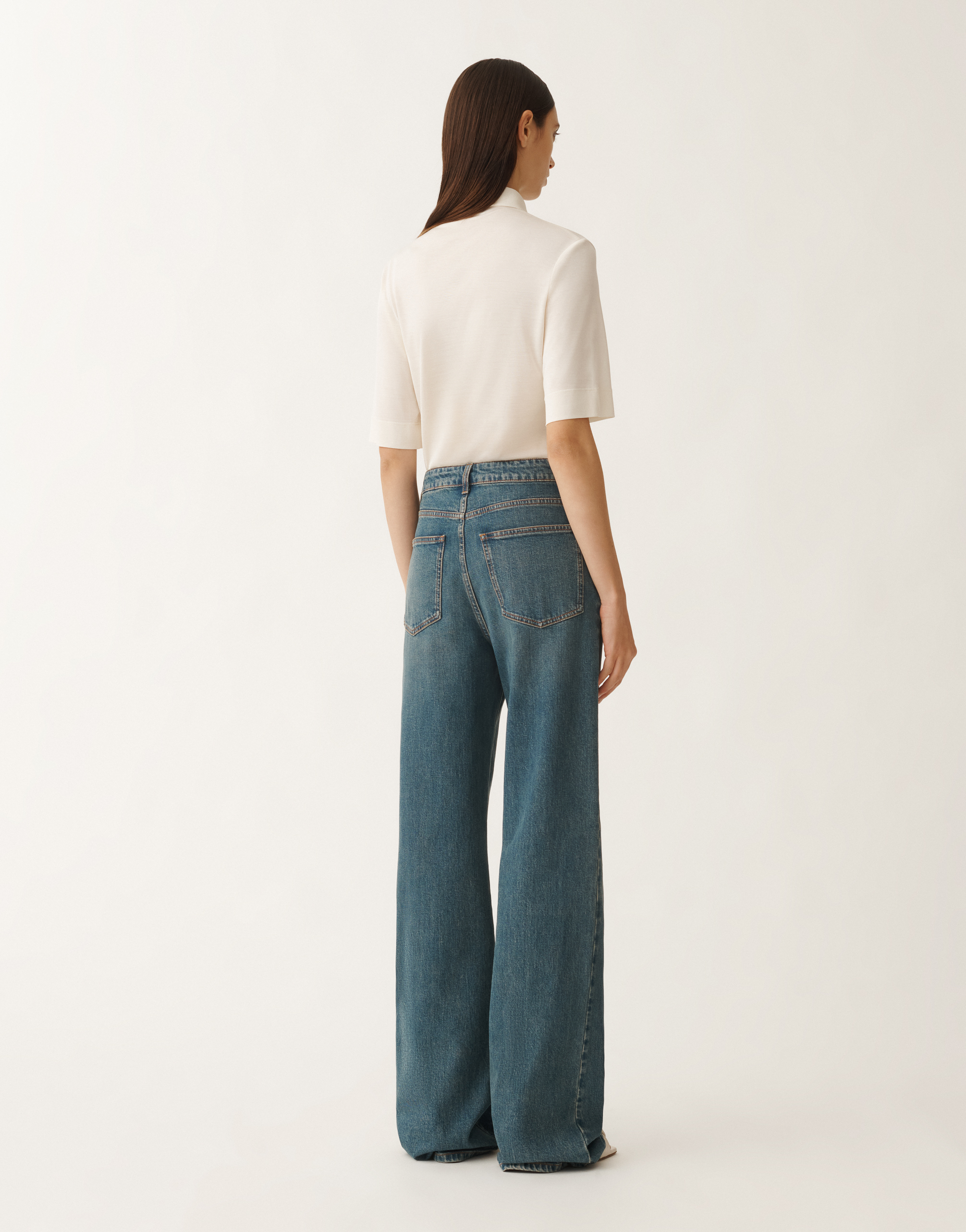 Fabiana Filippi 5-pocket Denim Trousers In Blue