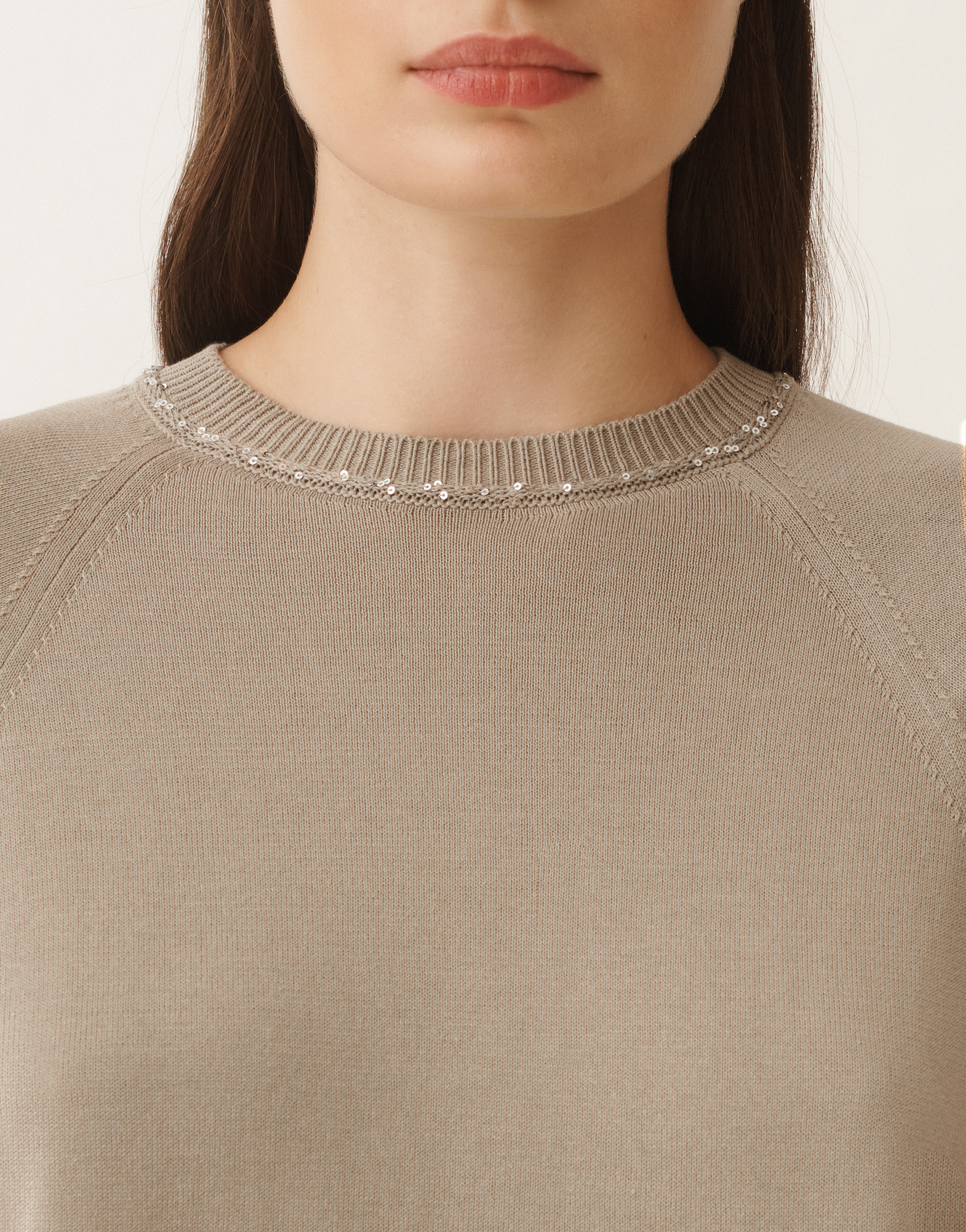 Shop Fabiana Filippi Organic Cotton Cape In Clay
