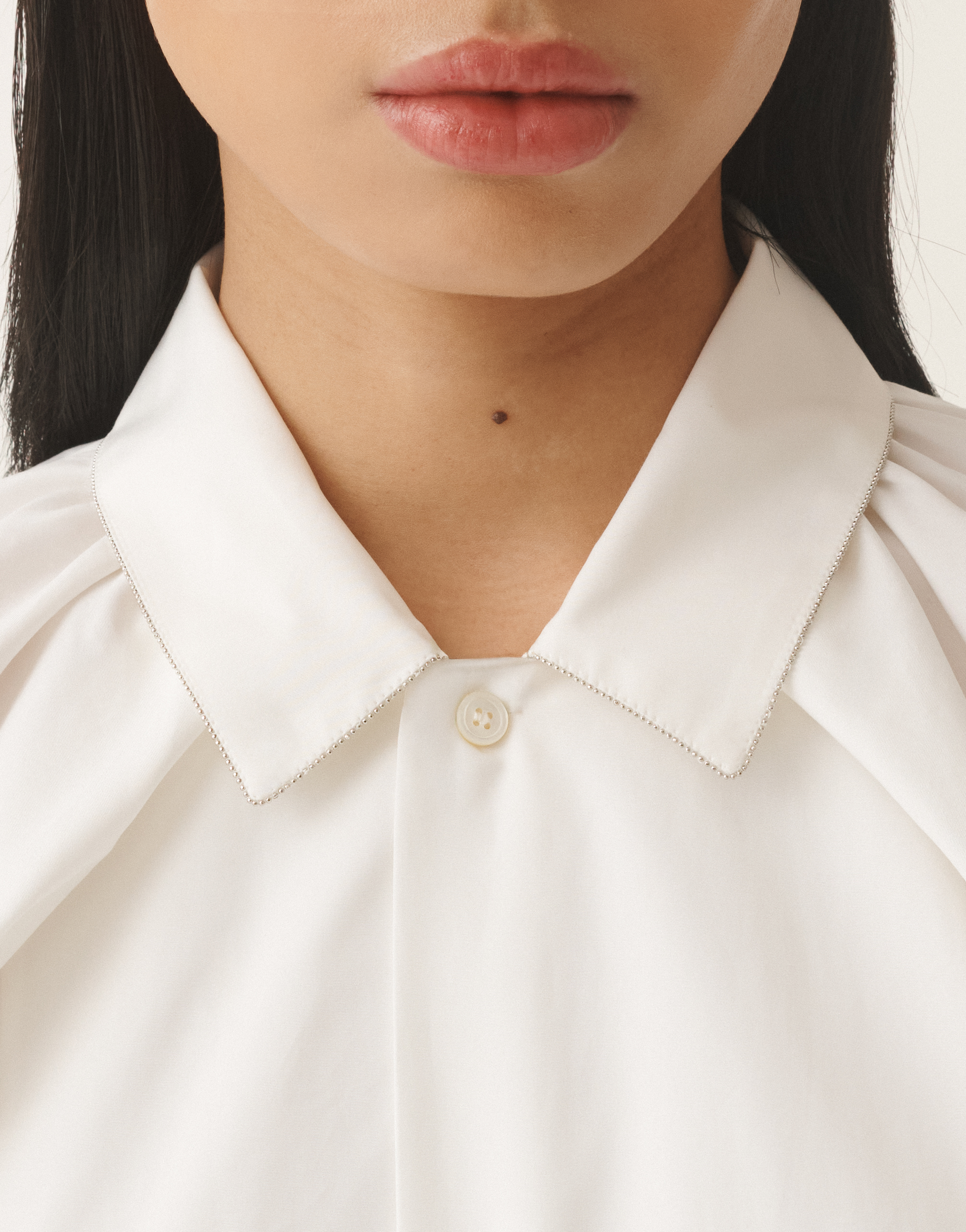 Fabiana Filippi Poplin Midi Dress In White