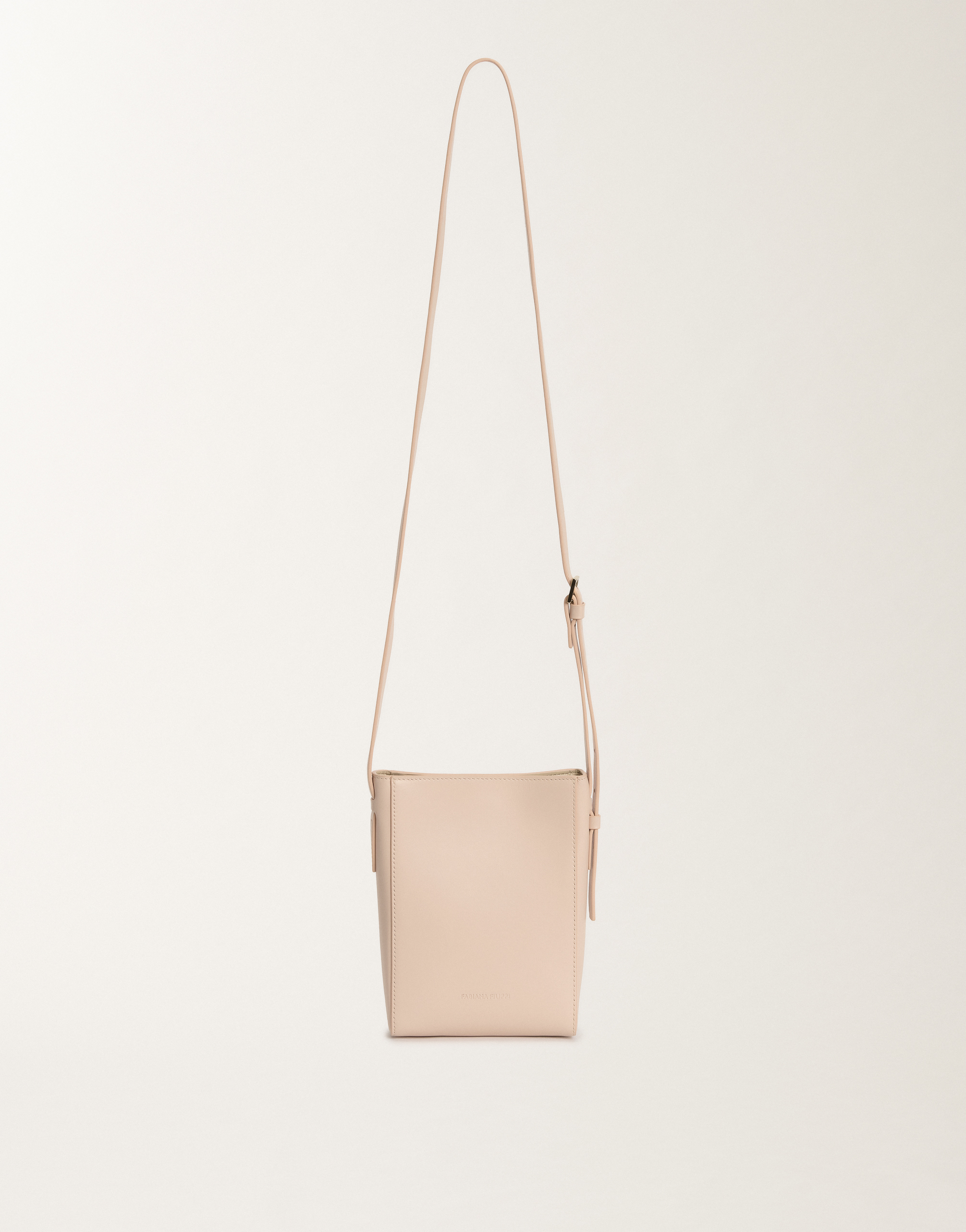 Shop Fabiana Filippi Eclissi Calfskin Mini Bag In Candy