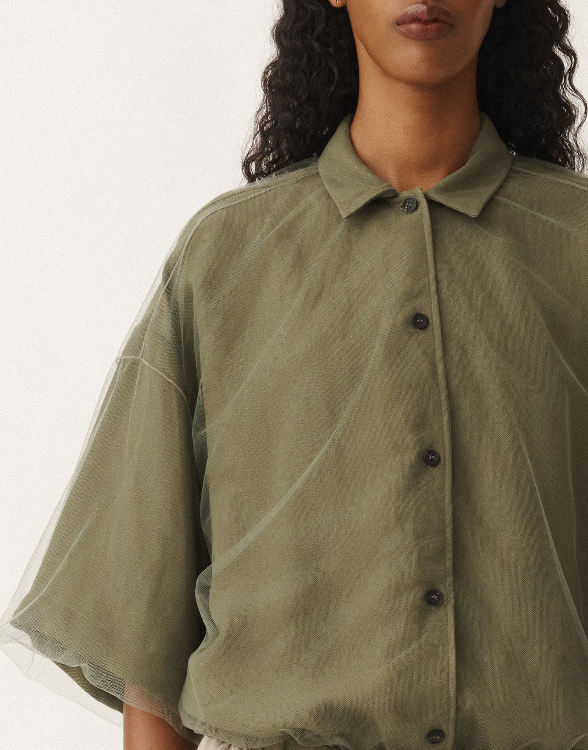 Shop Fabiana Filippi Linen And Viscose Shirt In Grass