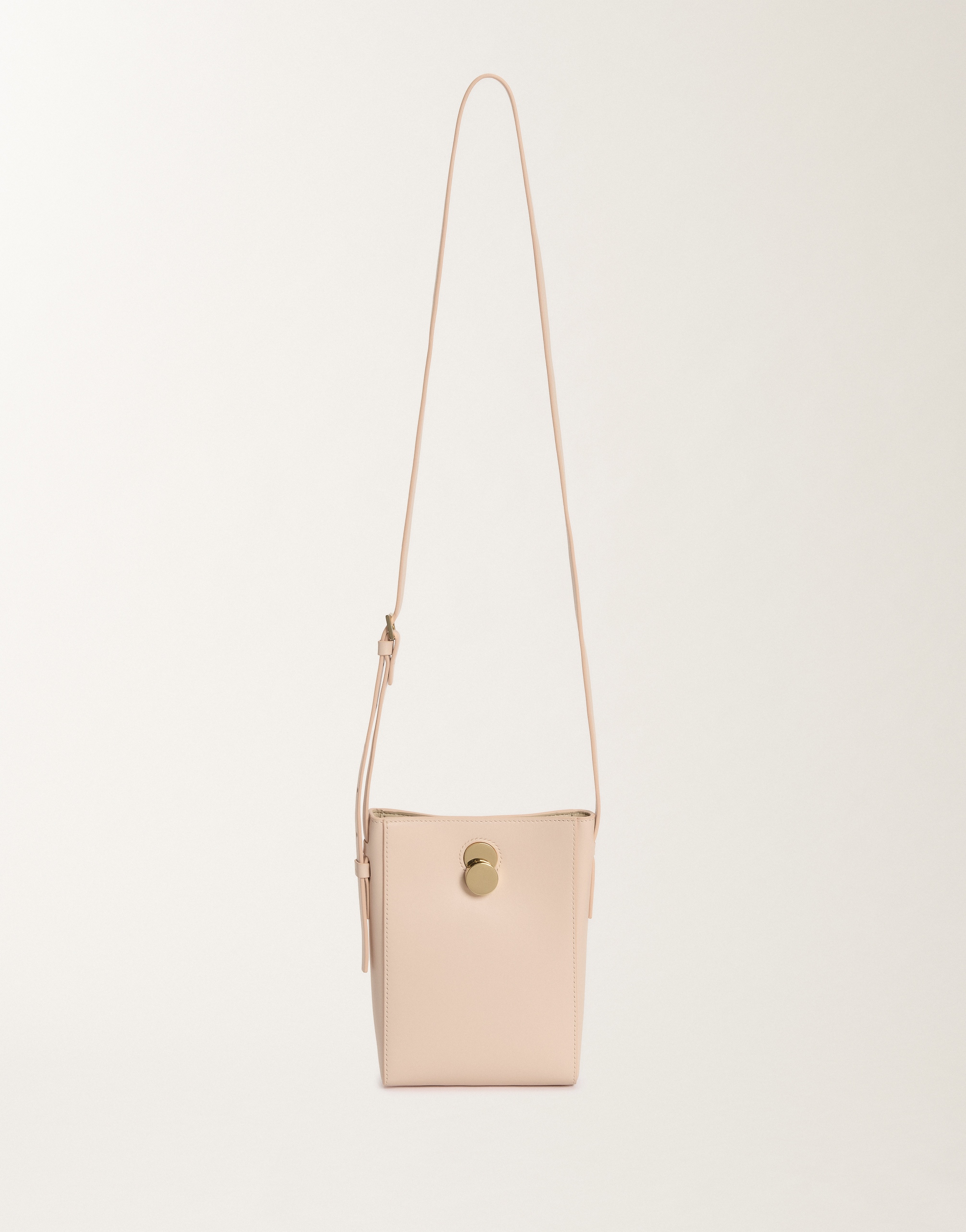 Shop Fabiana Filippi Eclissi Calfskin Mini Bag In Candy