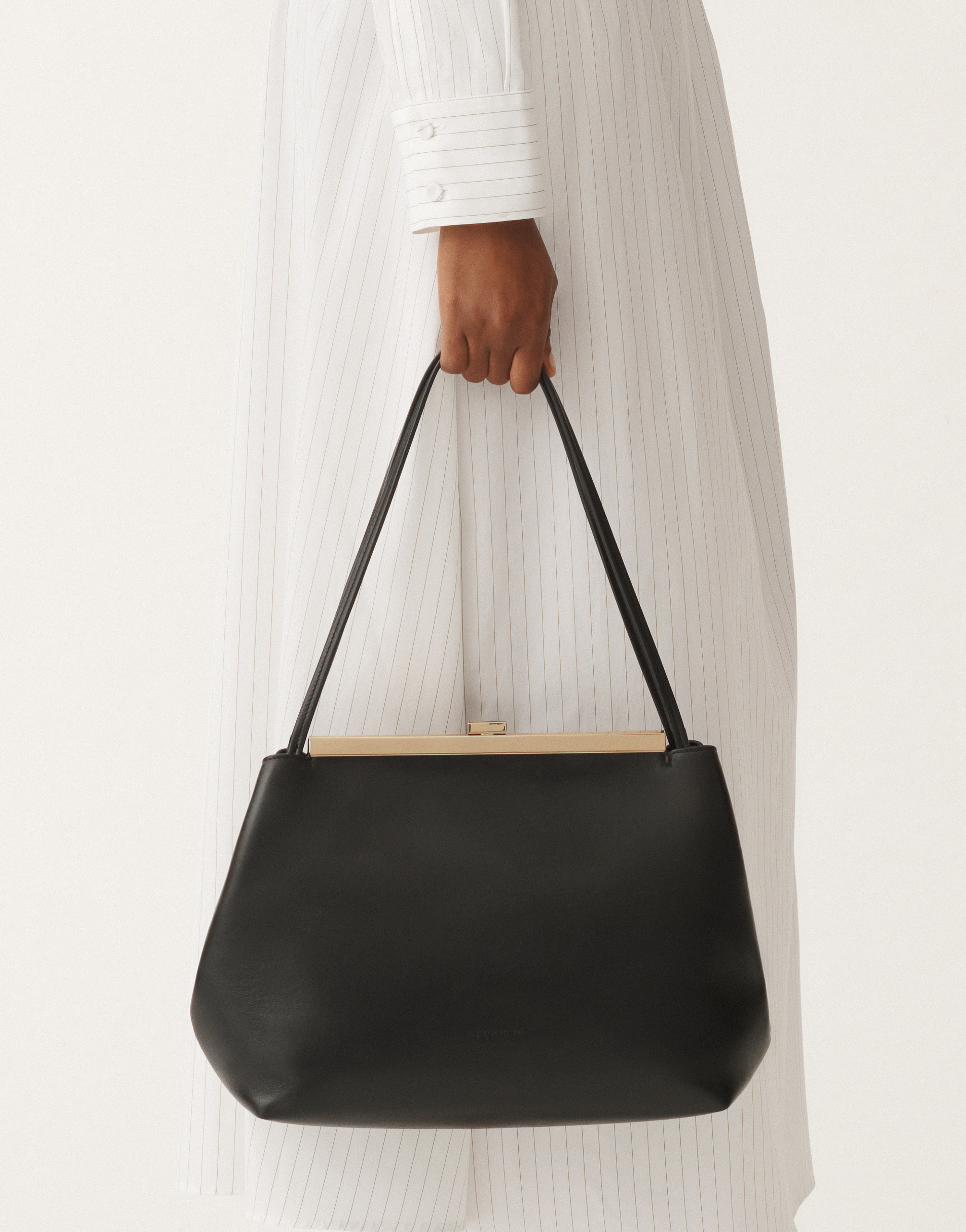 Fabiana Filippi Nappa Leather Pouch In Black