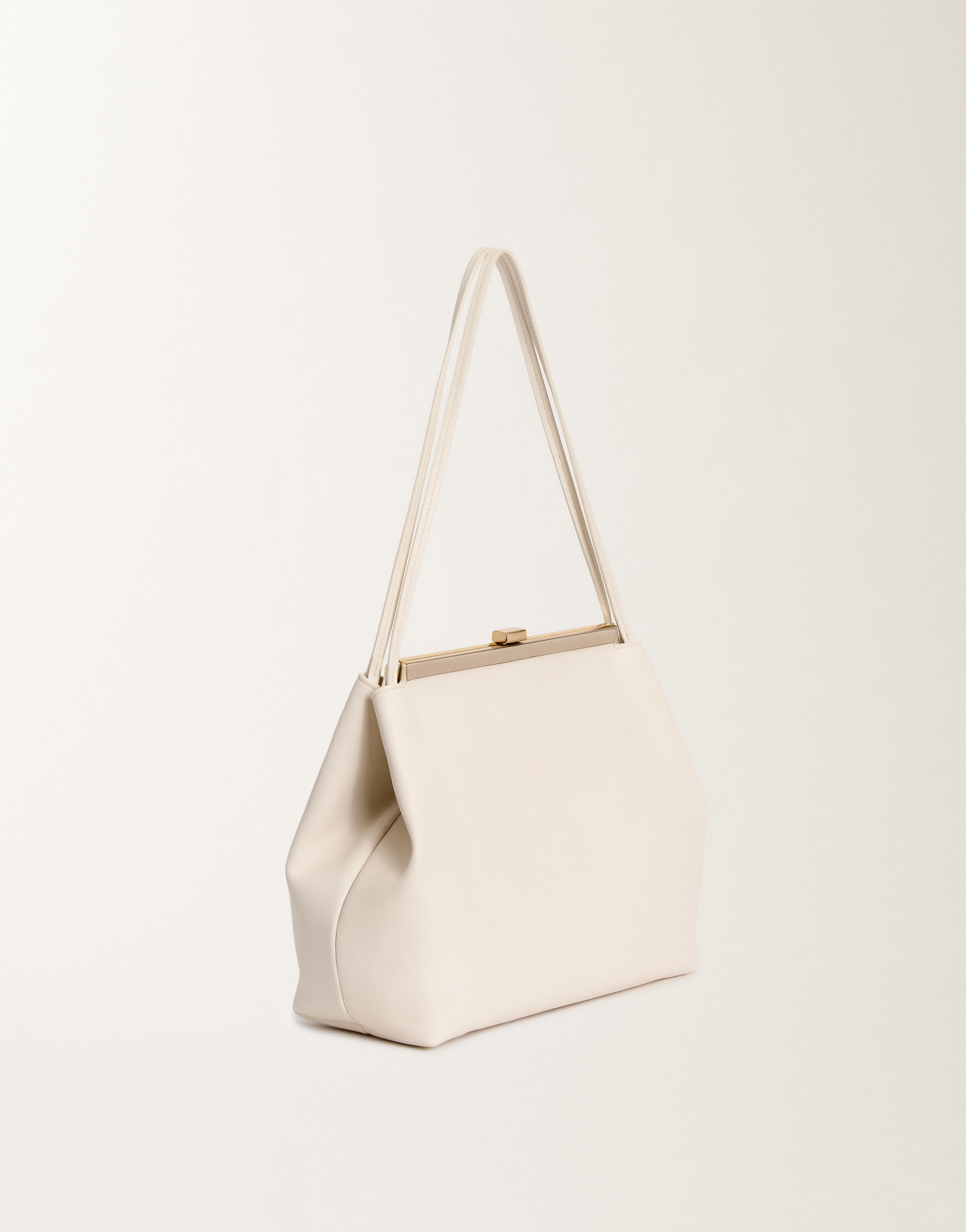 Fabiana Filippi Nappa Leather Crossbody Bag In Butter