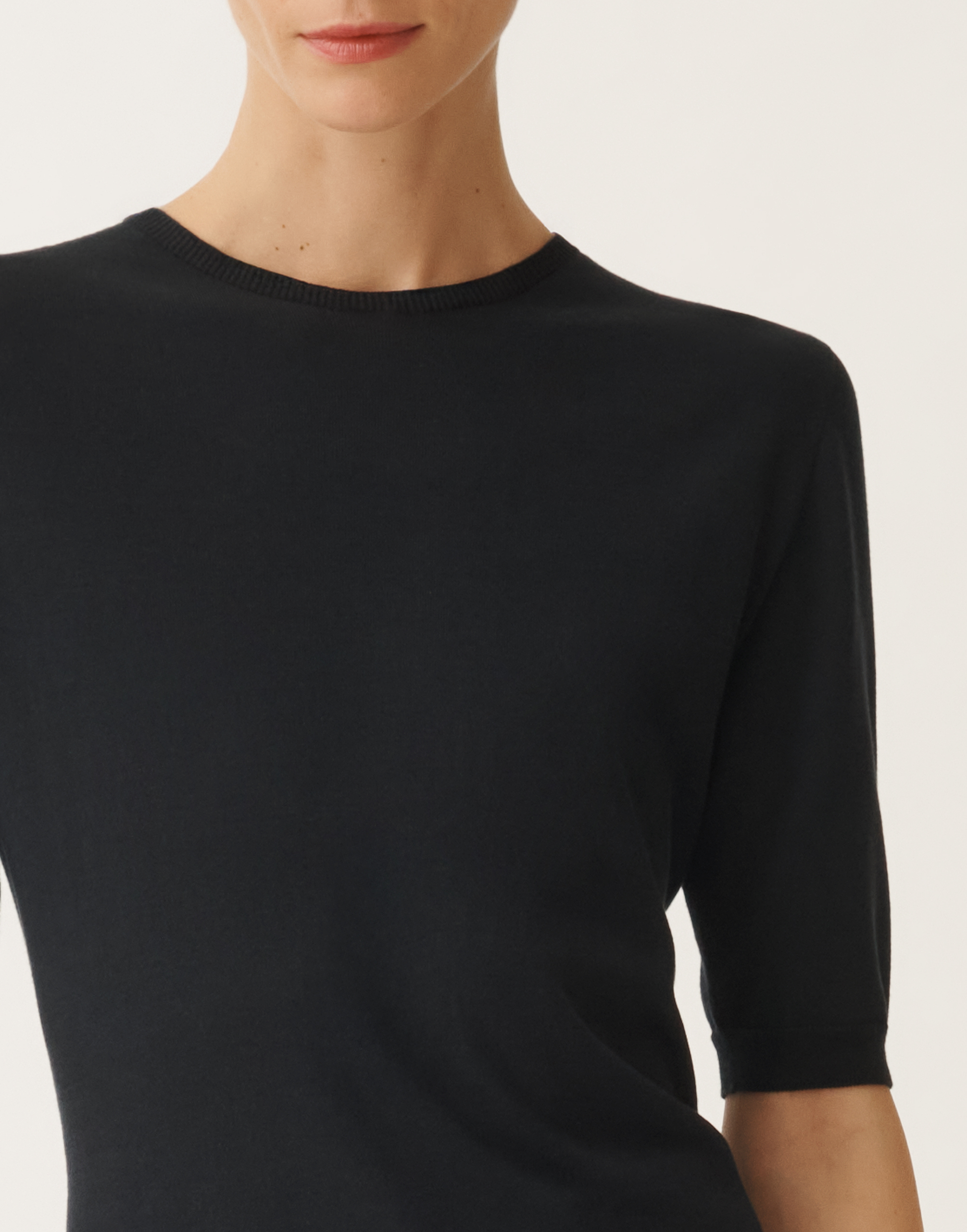 FABIANA FILIPPI COTTON AND SILK T-SHIRT 