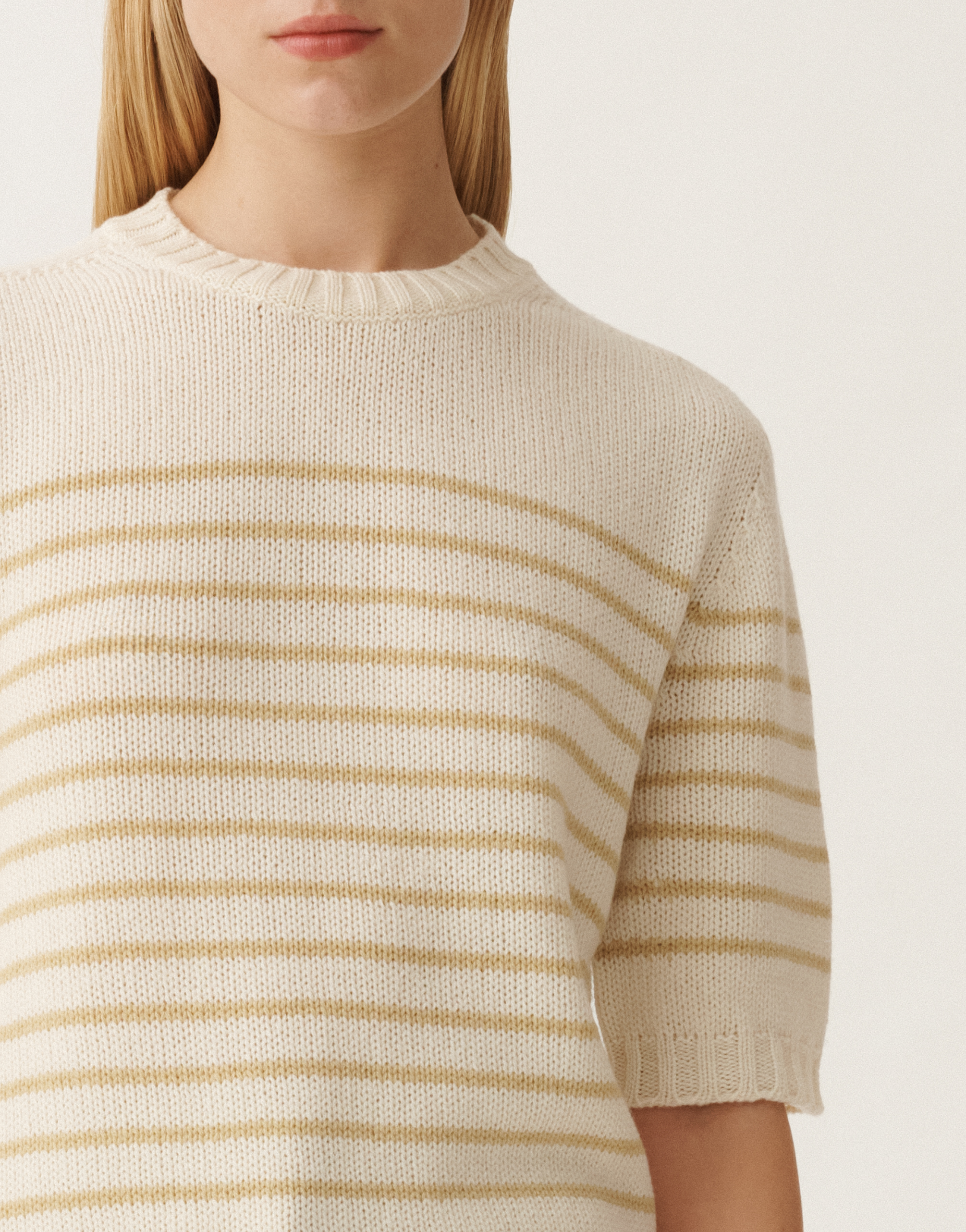 Fabiana Filippi Brushed Cashmere Sweater In Yellow