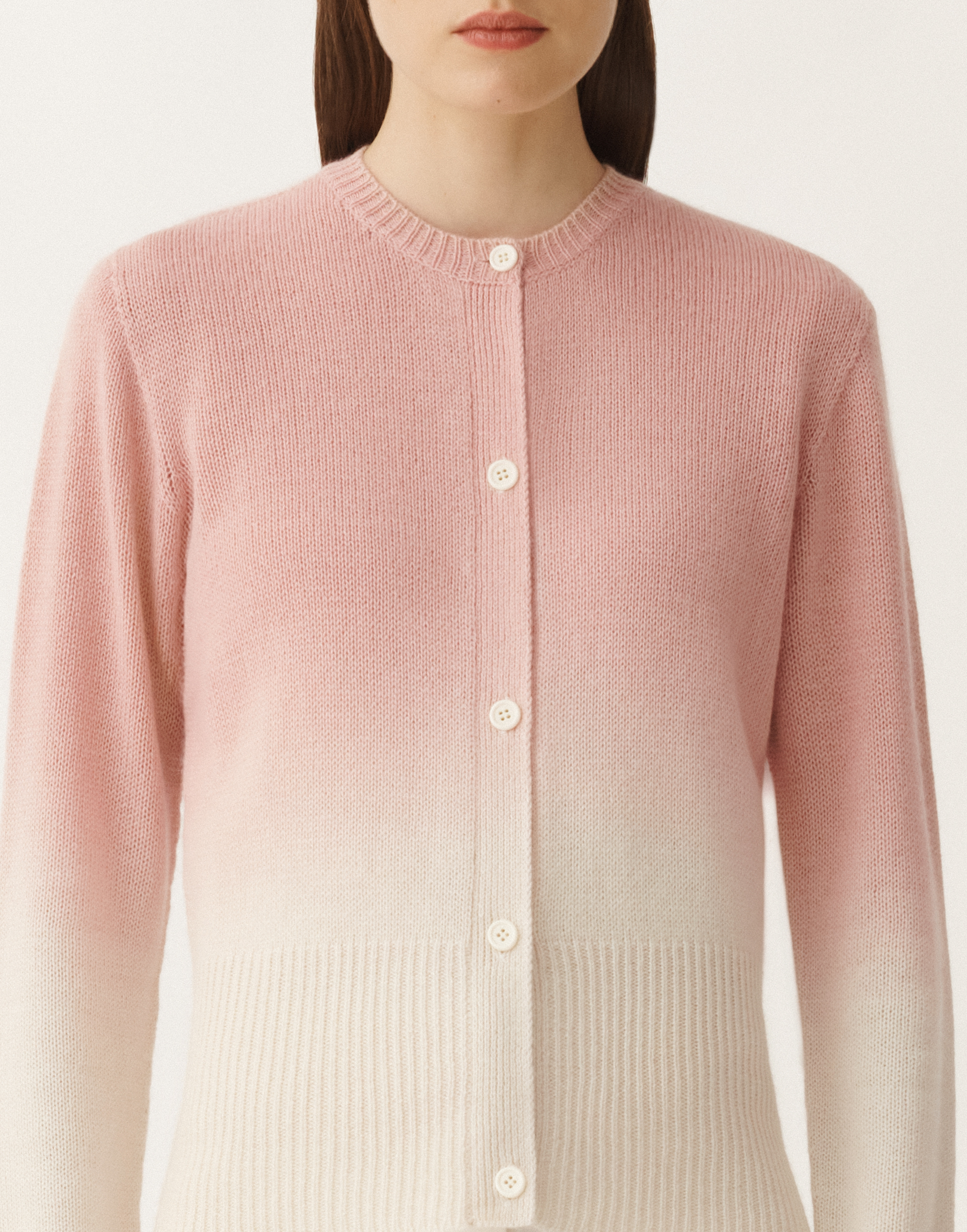 Fabiana Filippi Faded Platinum Slim Fit Cardigan In Pink