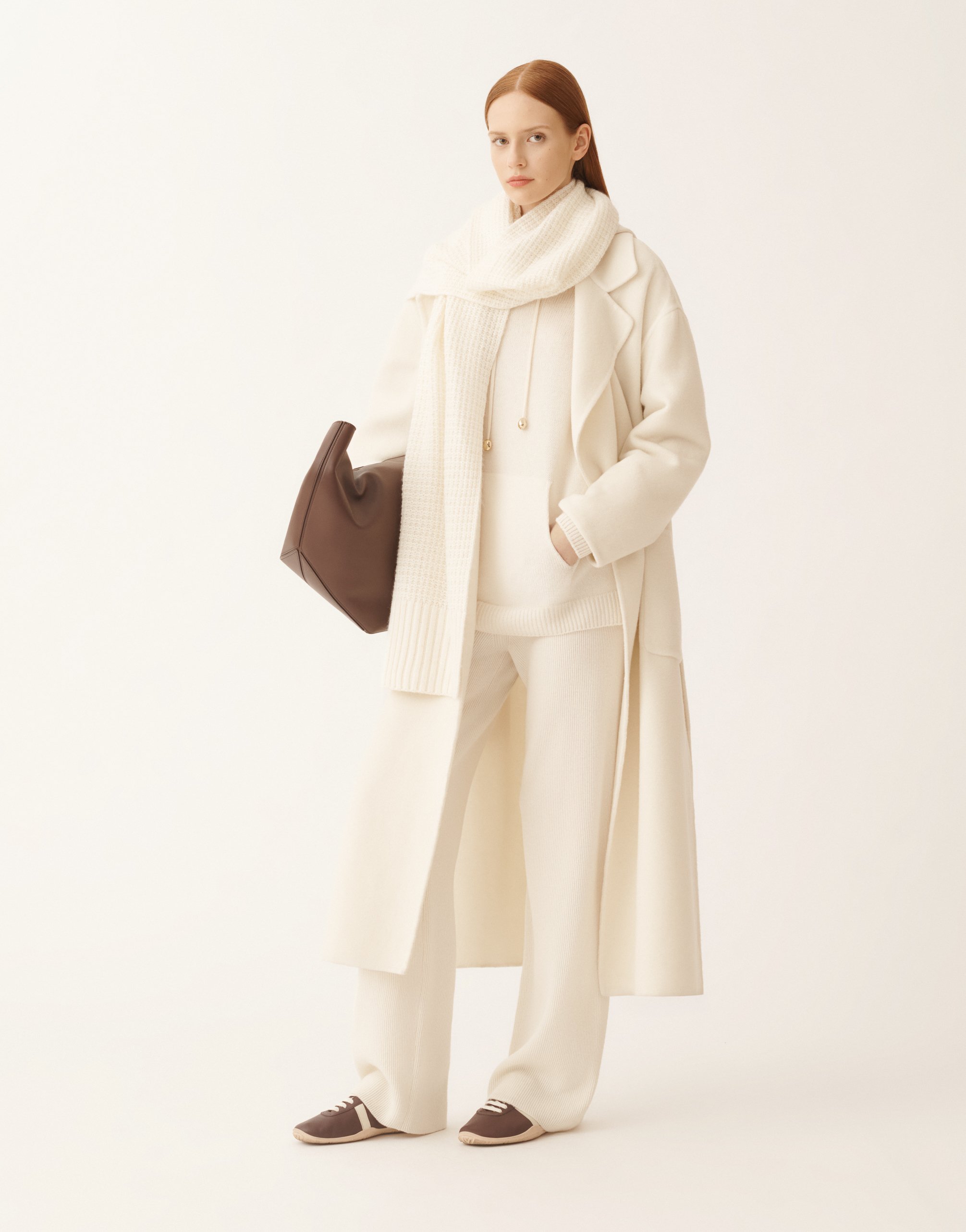 Fabiana Filippi Wool And Silk Scarf With Sequins In White